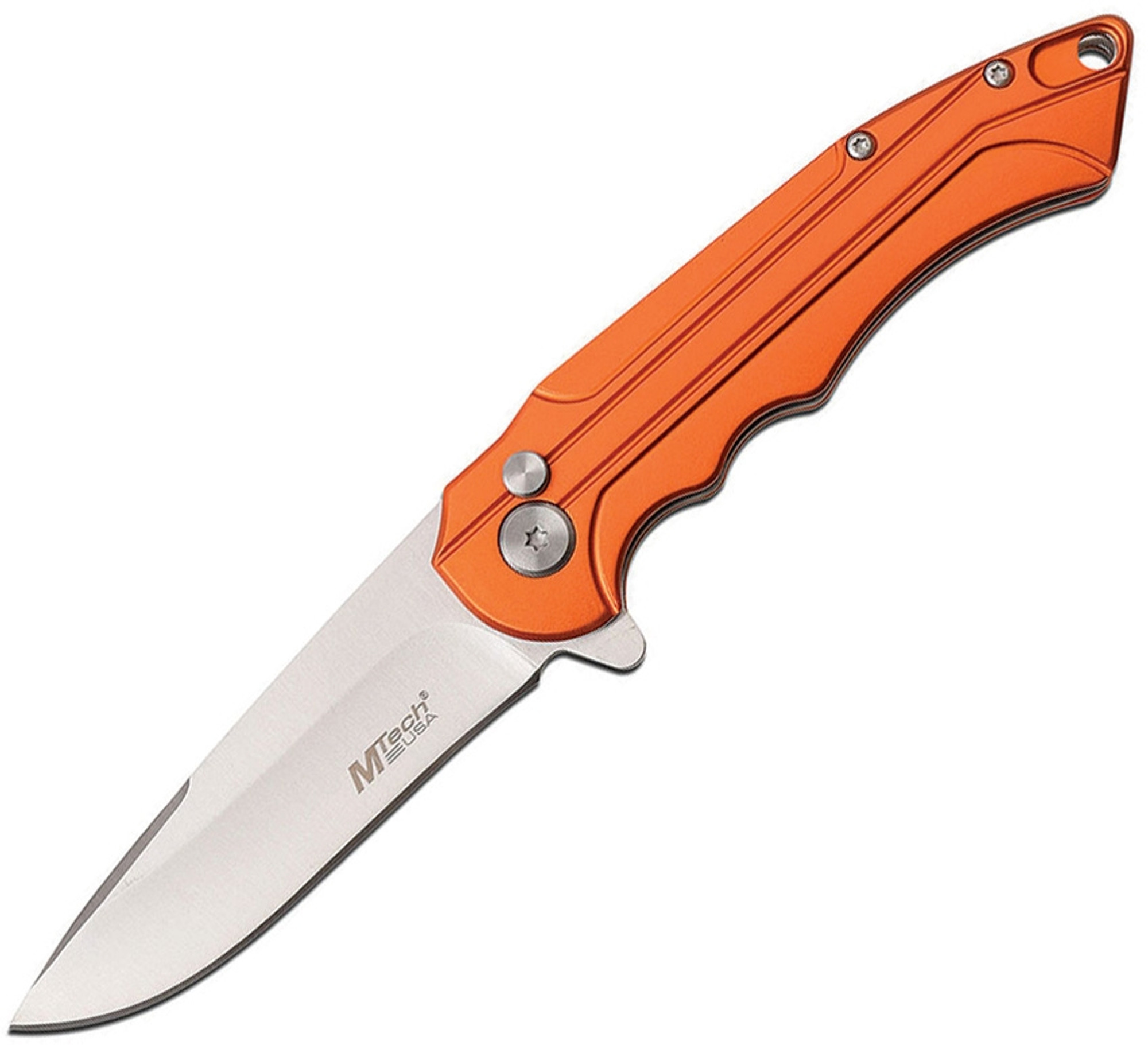 MTech Button Lock Orange MT1022OR Folding Knife