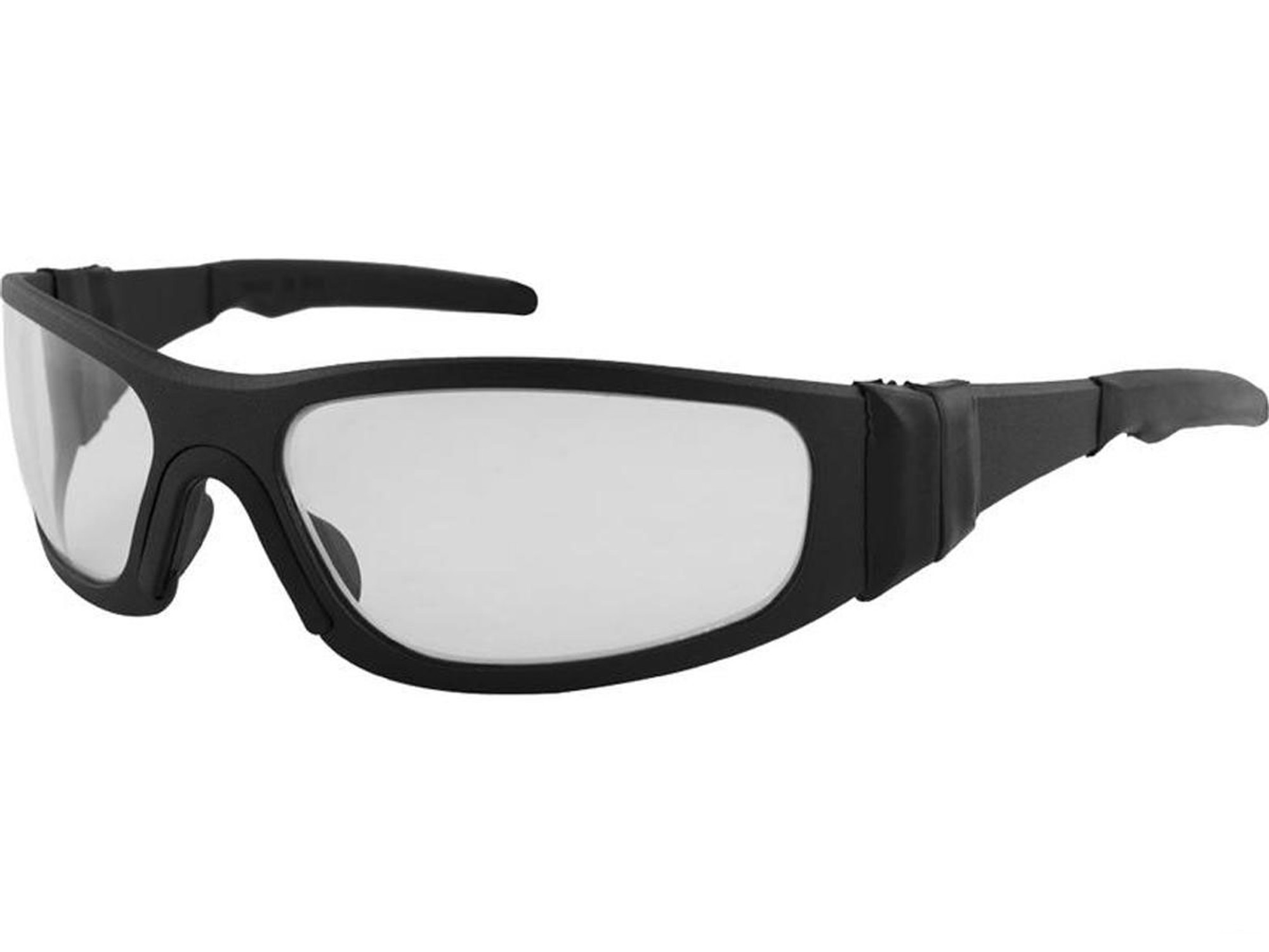 Liquid Eyewear "T-Flex" CNC Machined One Piece Aluminum Sunglasses (Color: Matte Black w/ Hellfire LTD UV 17/84 Lens)