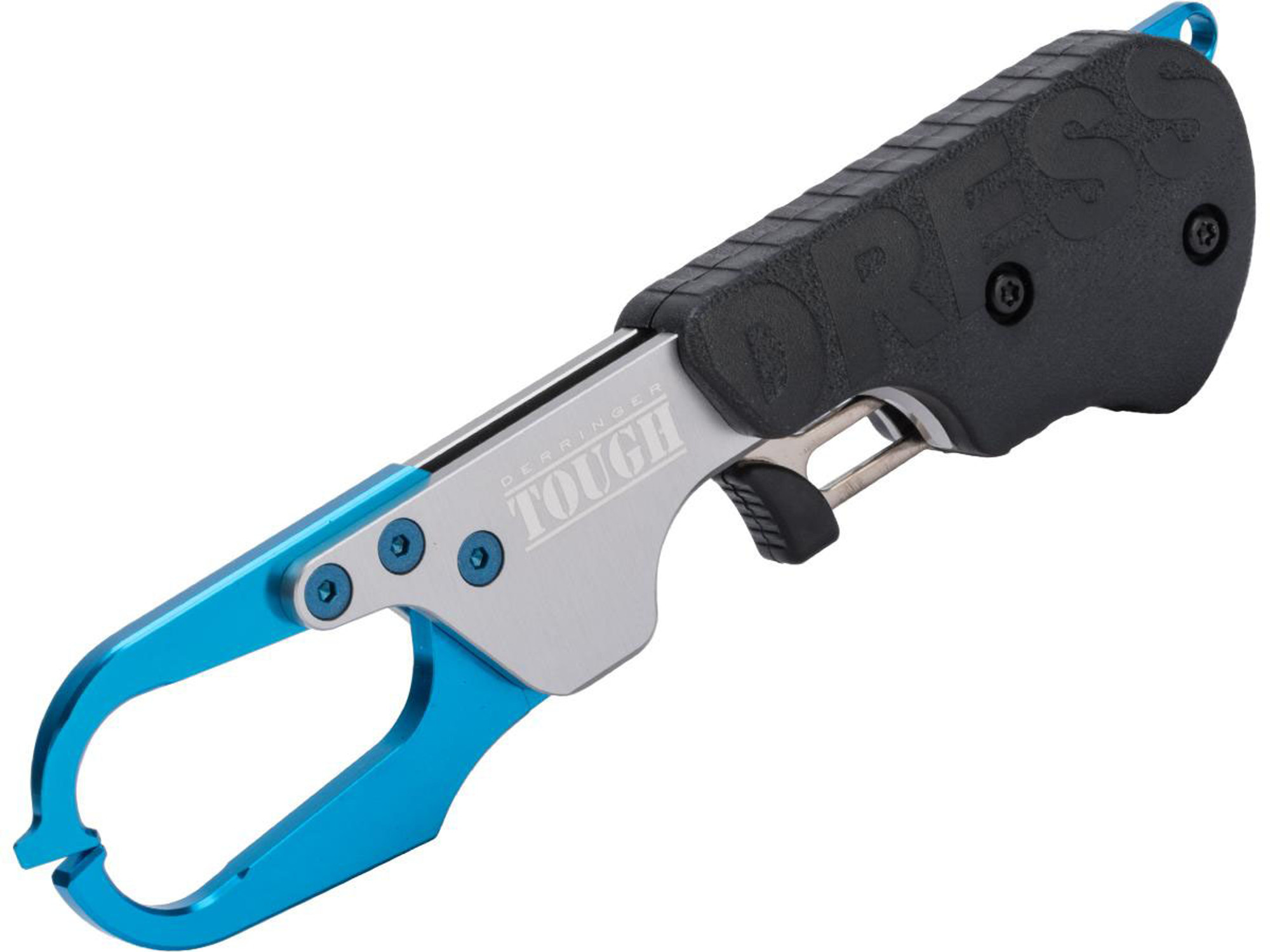 DRESS "Derringer Tough" CNC Aluminum Fish Landing Grip (Color: Blue / Silver)