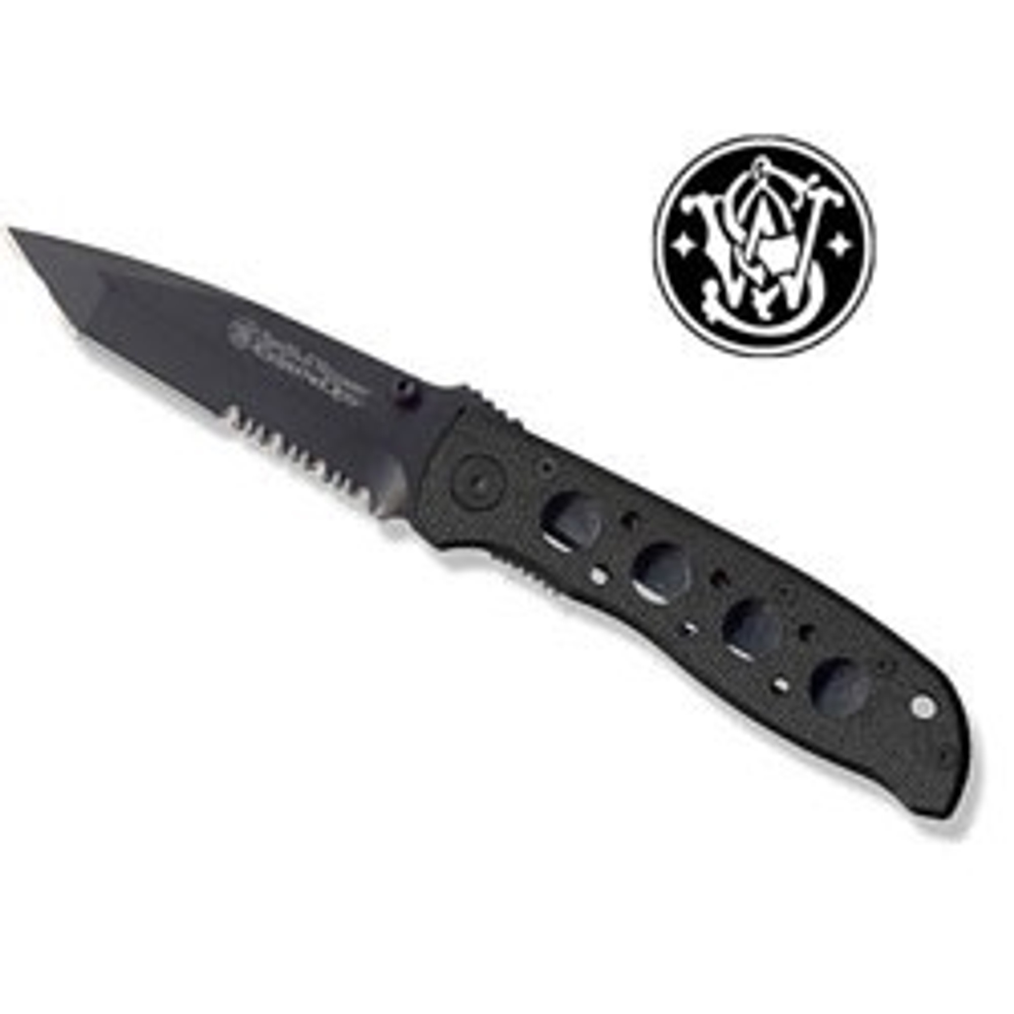 Smith & Wesson Bullseye Extreme Ops w/Serrated Blade - Black