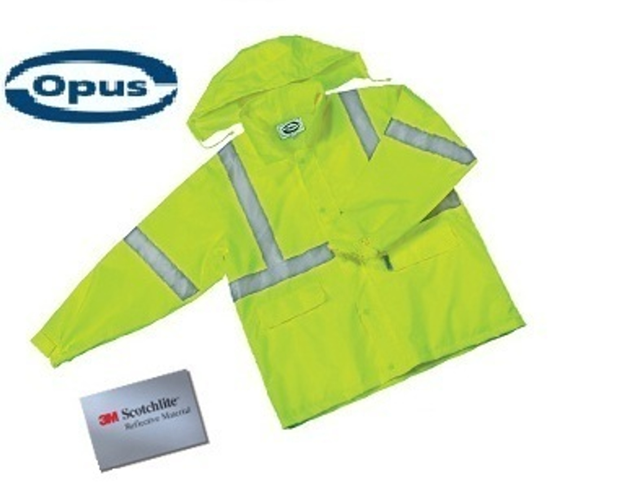 Opus Safety Rain Jacket - Yellow