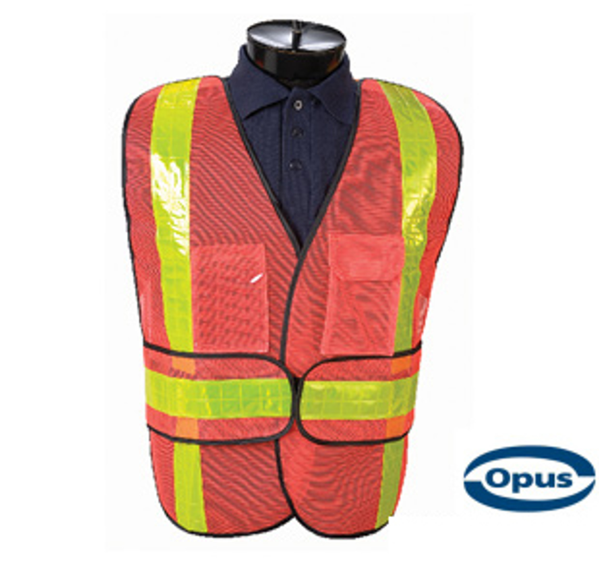 Opus 8501 Five Points Tear Away Safety Vest - Red