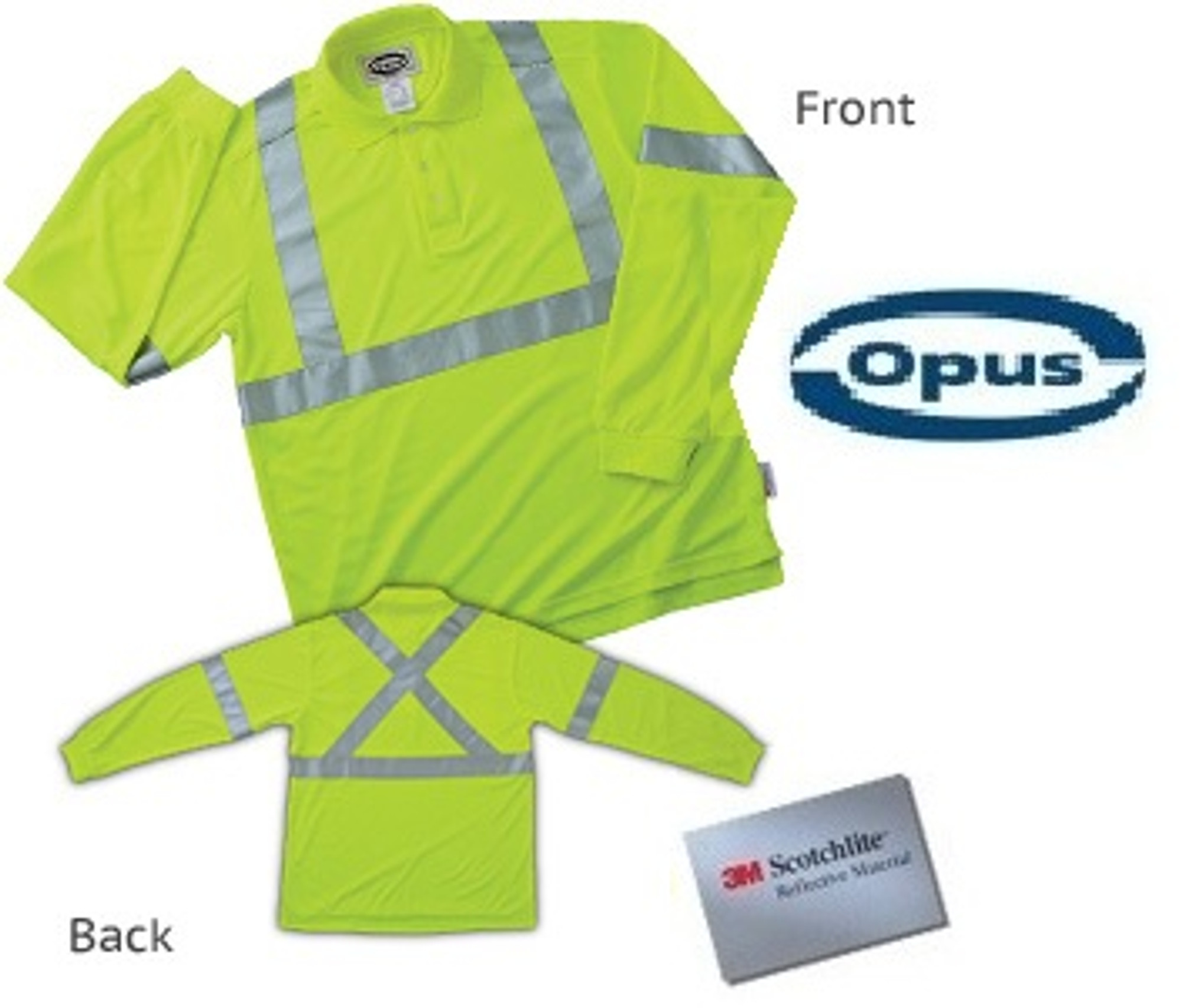 Opus SG106 Long Sleeve Safety Golf-Shirt