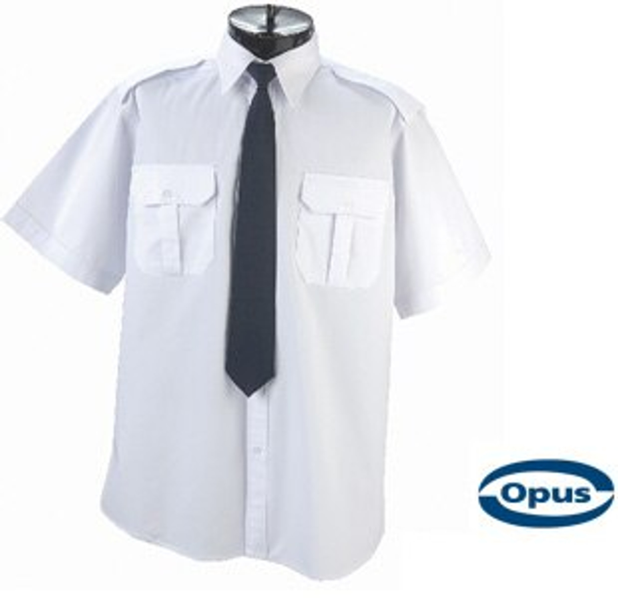 Opus Women's US522 Uniform Short Sleeves Shirt - White