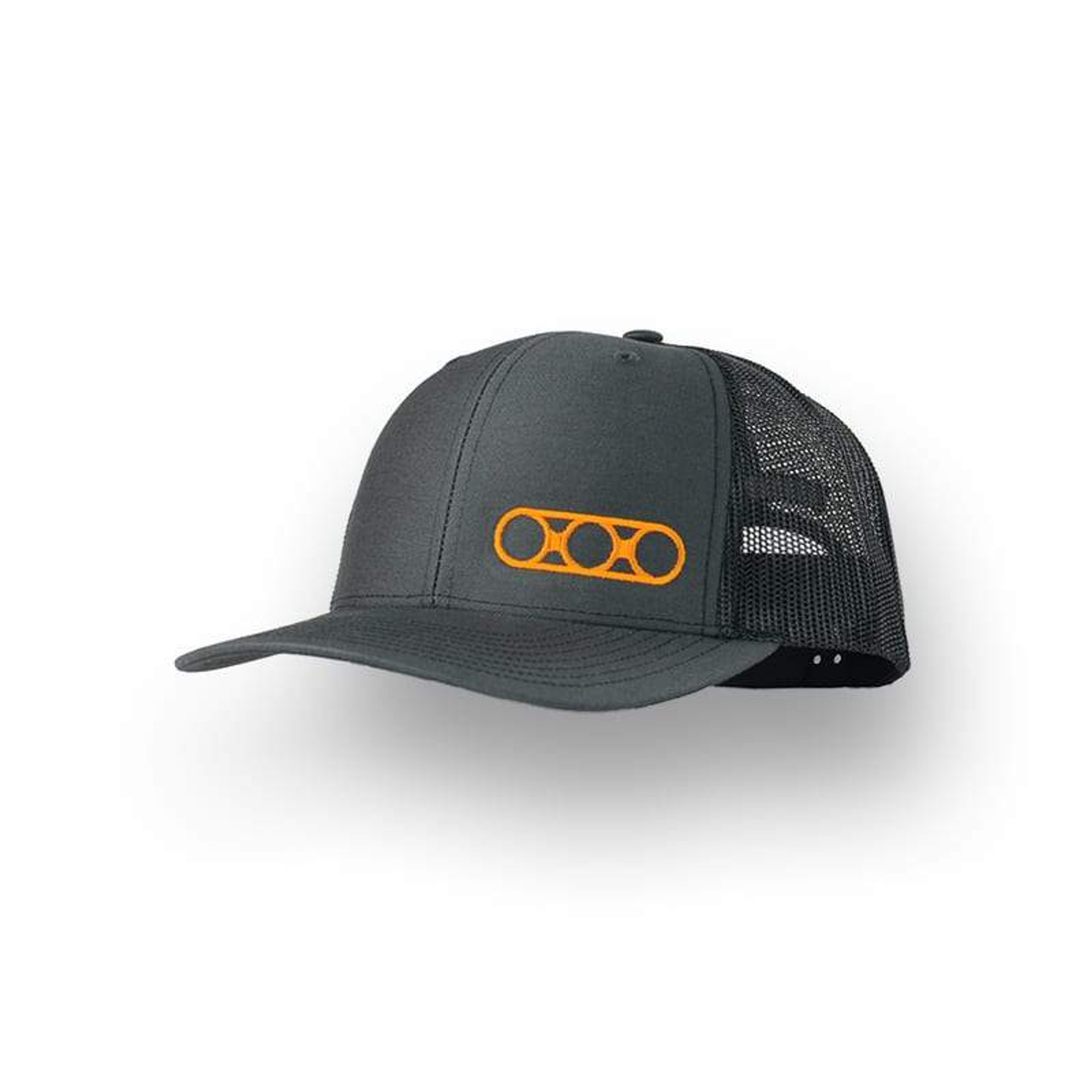 Eberlestock Lucky Ring Logo Ballcap -Charcoal/Black, orange Logo