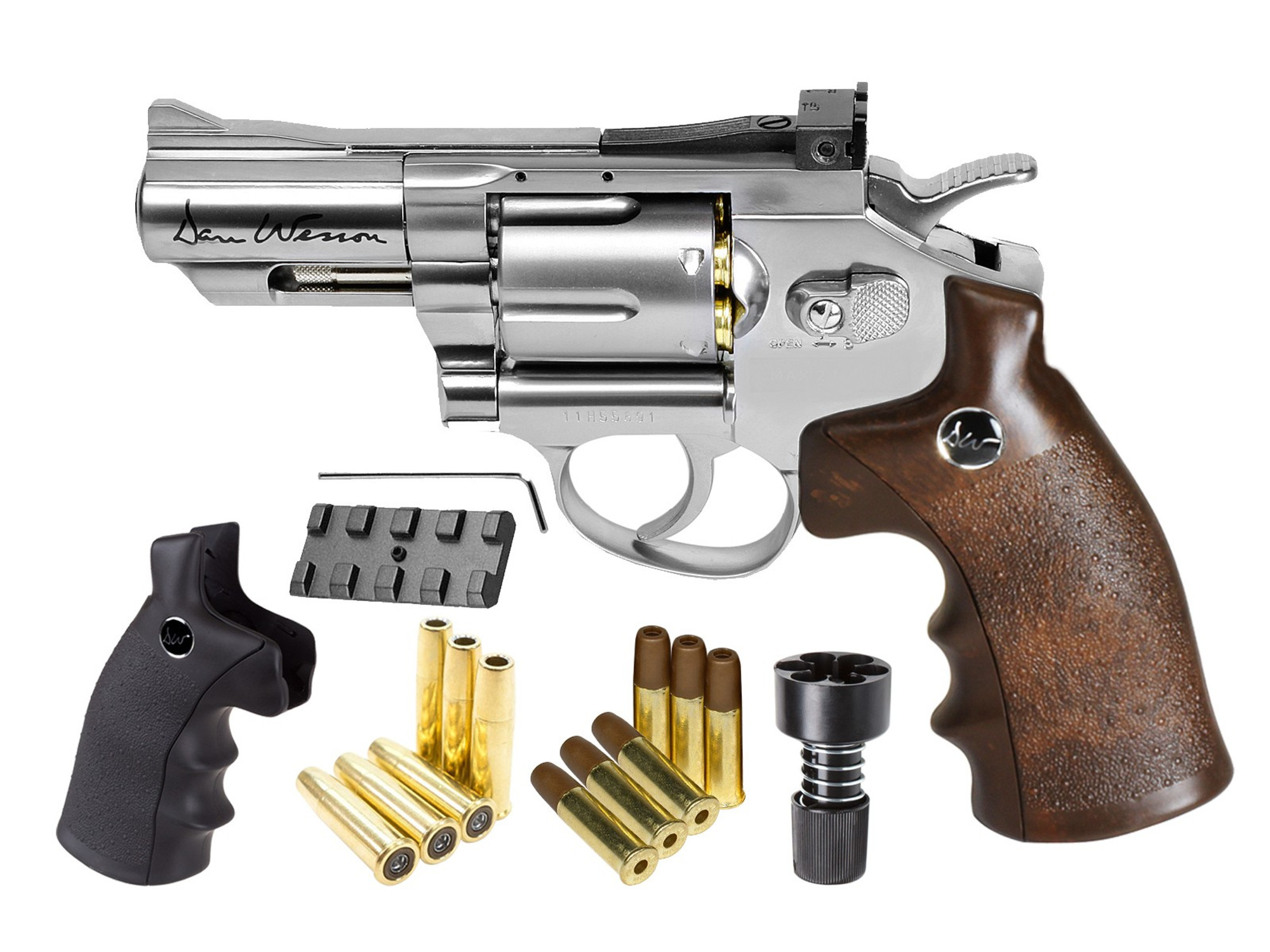 Dan Wesson CO2 BB Dual Ammo, Dual Grip Revolver Kit - 2.5"