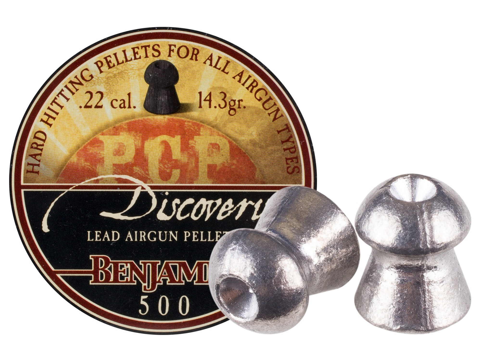 Benjamin Discovery .22 Cal, 14.3 Grains, Hollowpoint - 500ct