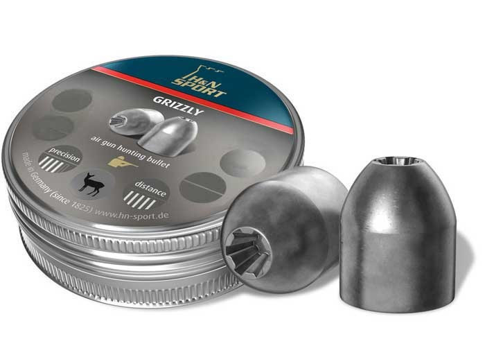 H&N Grizzly Pellets, .25 Cal, 31 Grains, Hollowpoint, 150ct