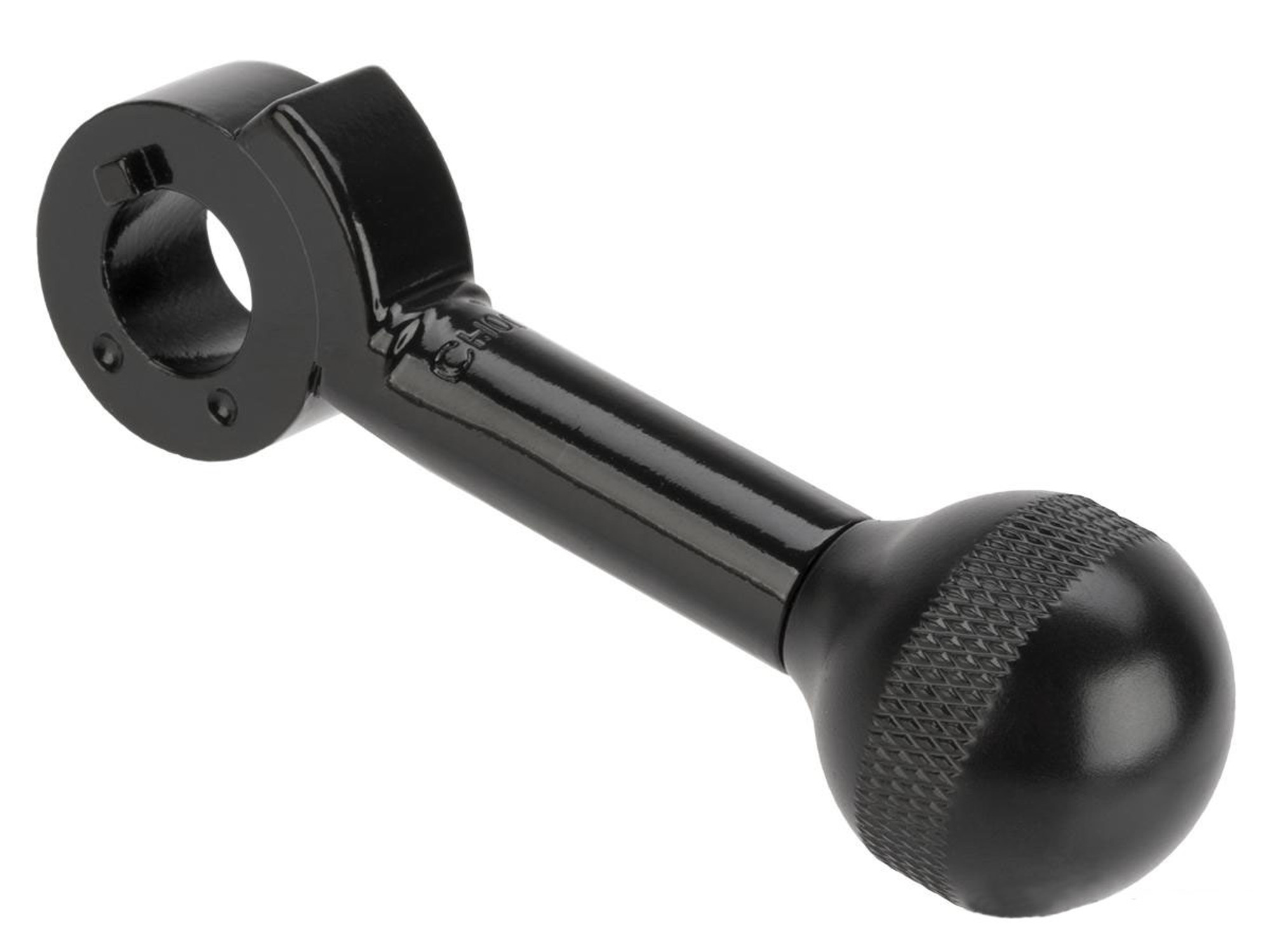 Amoeba CNC Machined Bolt Handle for Striker S1 Airsoft Sniper Rifle (Color: CH-11 / Gloss Black)