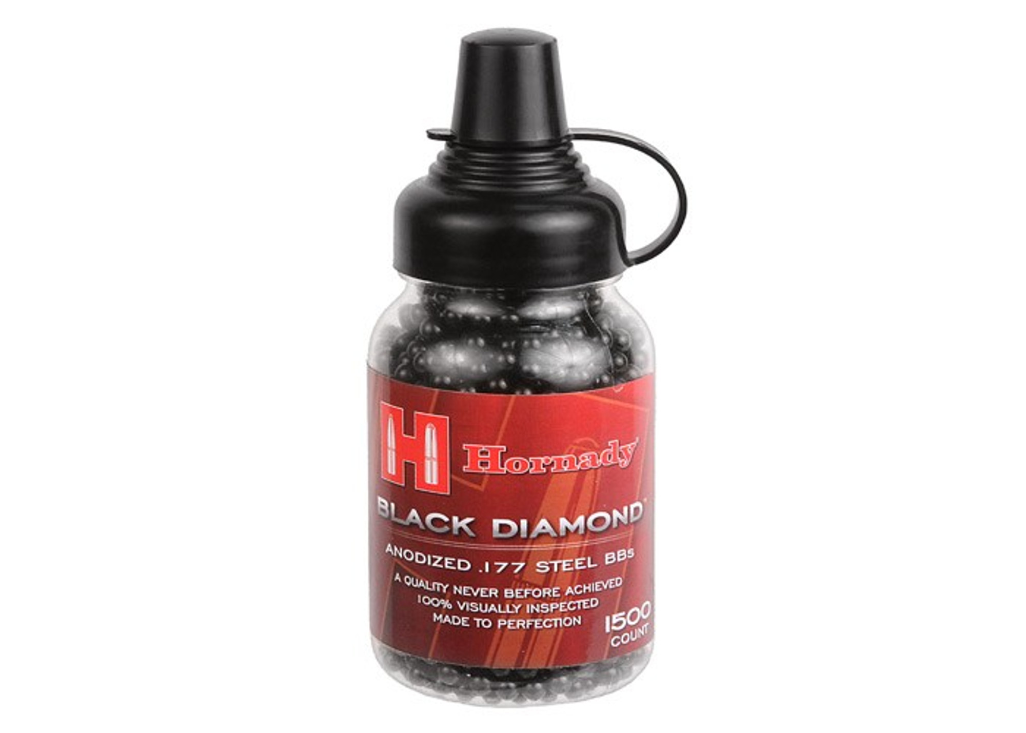 Hornady Black Diamond Steel BBs, .177 Cal, 5.1 Grains, Anodized Finish, 1500ct