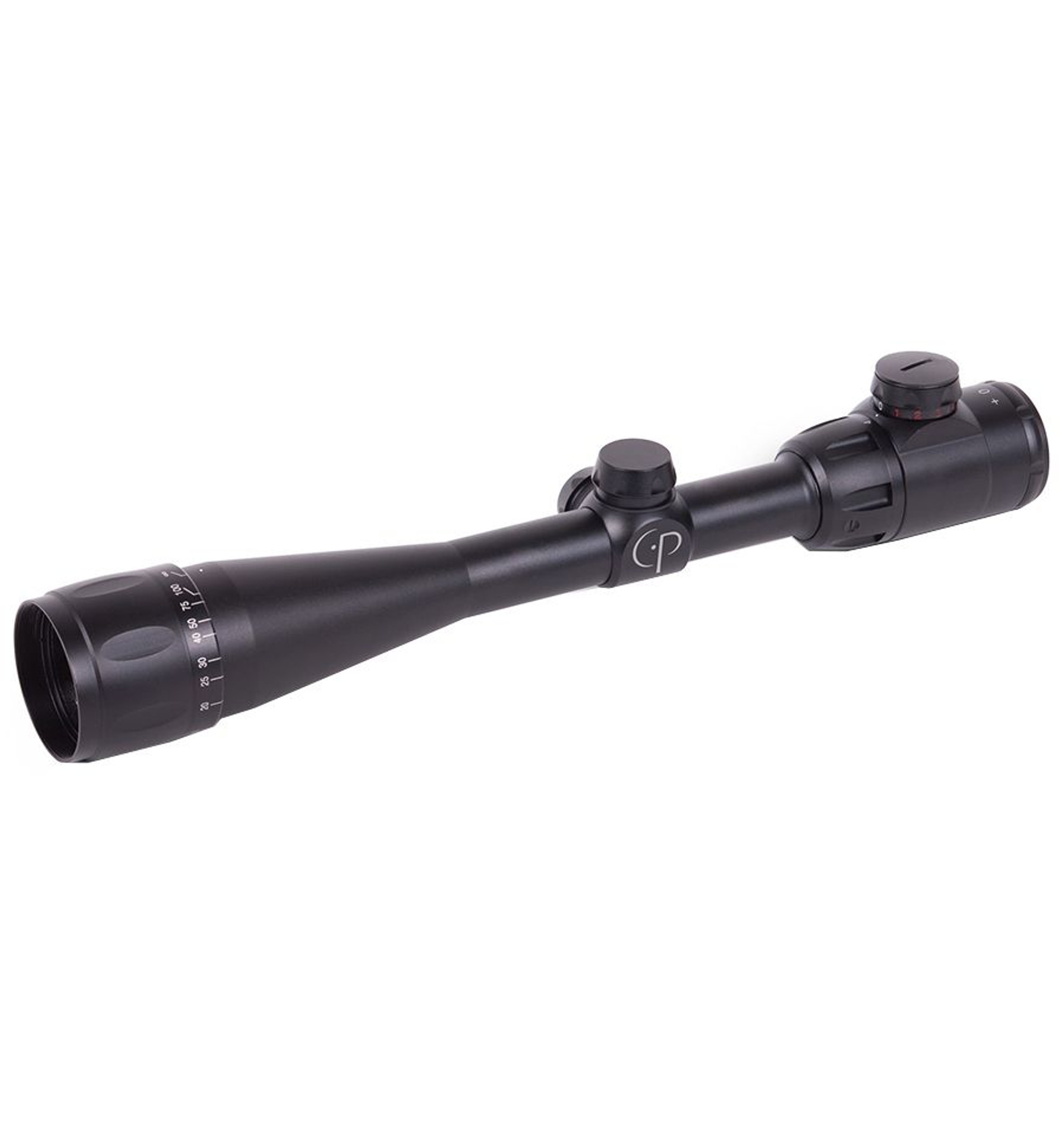 CenterPoint® 4-16x40mm Rifle Scope, TAG-Style Reticle W/Illumination, Picatinny Rings