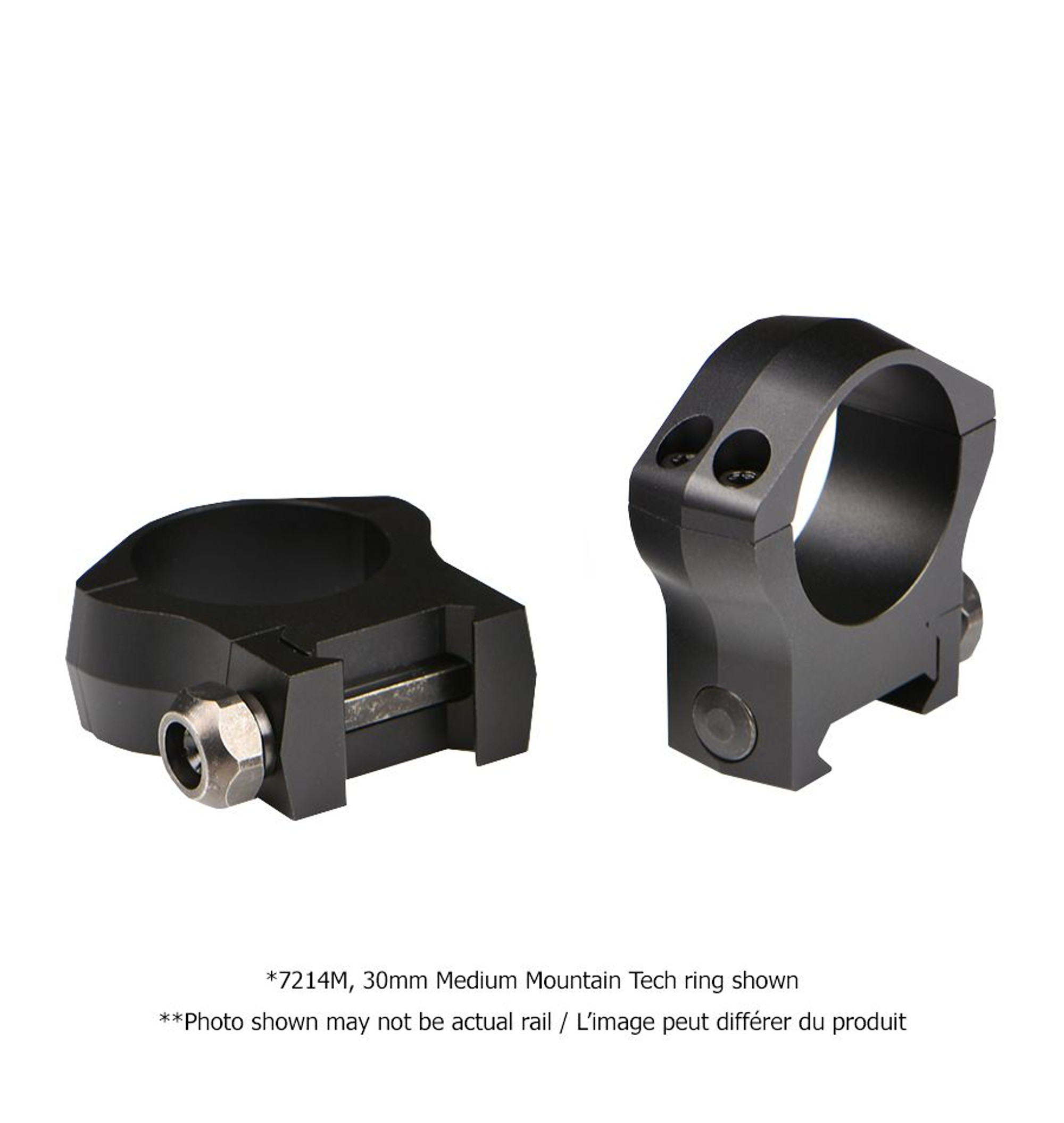 Warne XP 1 inch, Medium Matte Rings