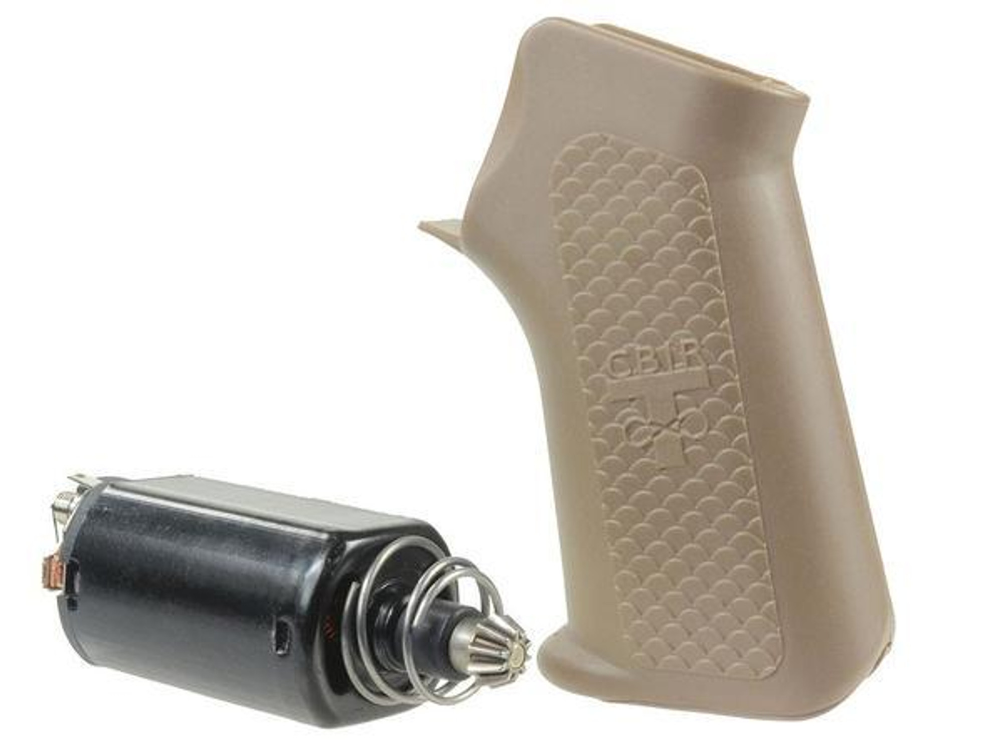 Madbull Airsoft TROY Battle Axe Grip with Medium Motor FDE w/ Med Motor