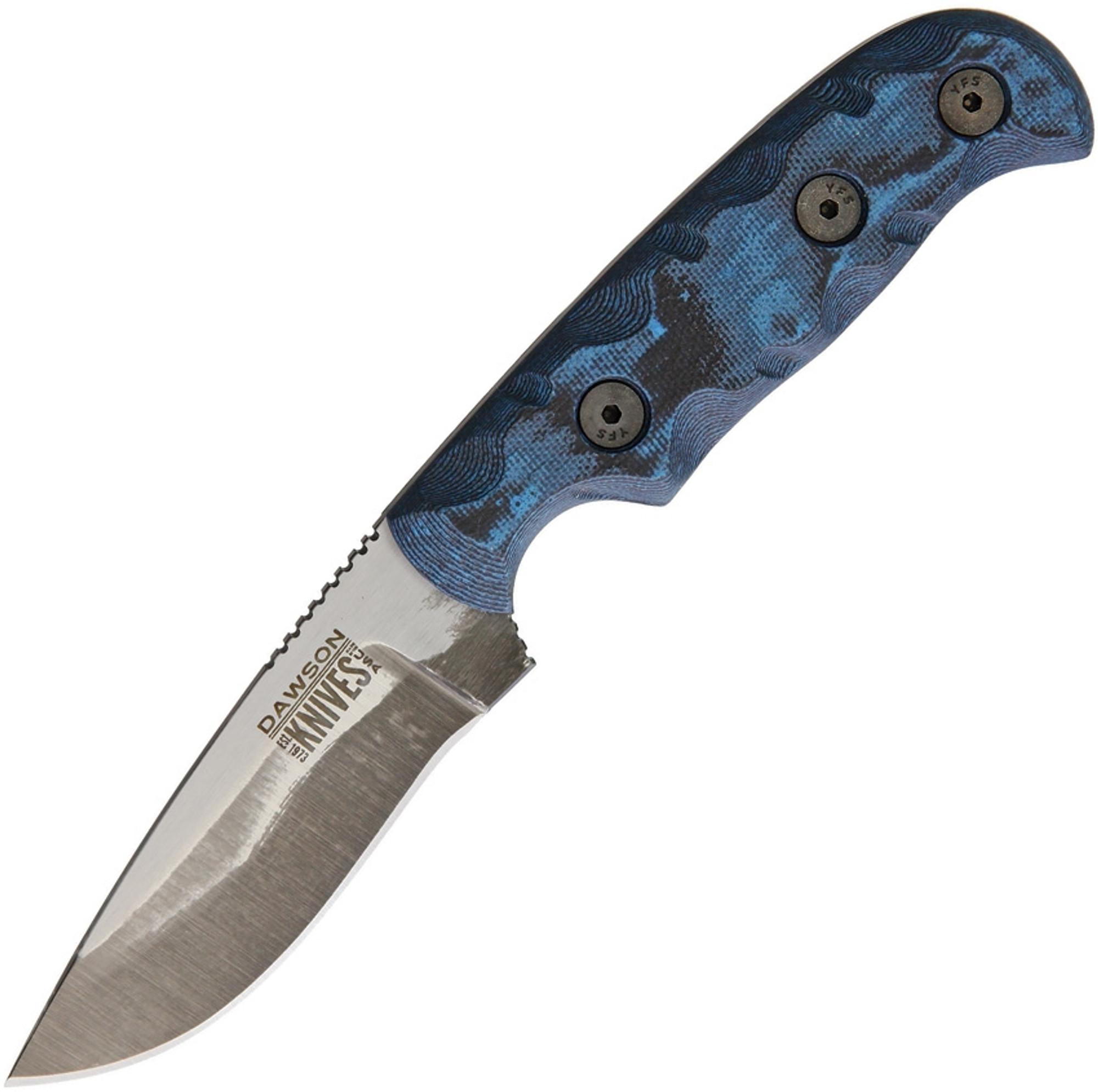 Deep Notch Fixed Blade Blue