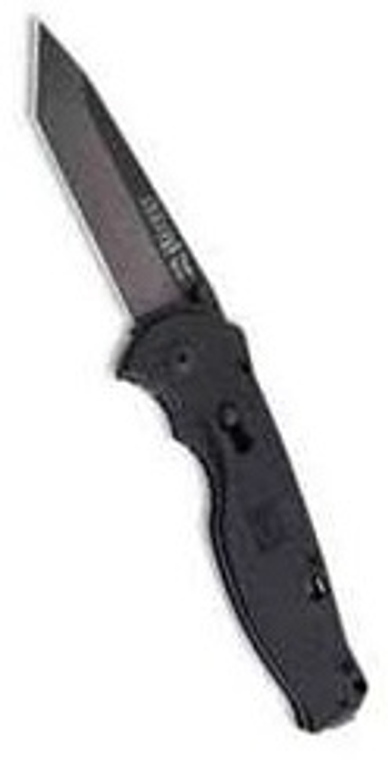 SOG Flash II TiNi Black Tanto Folding Knife - Plain Edge