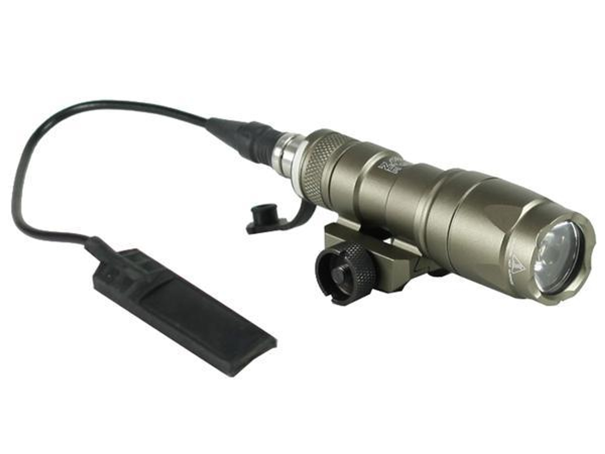 Bravo Airsoft Mini Tactical Flashlight with Pressure Pad and Mount - Dark Earth