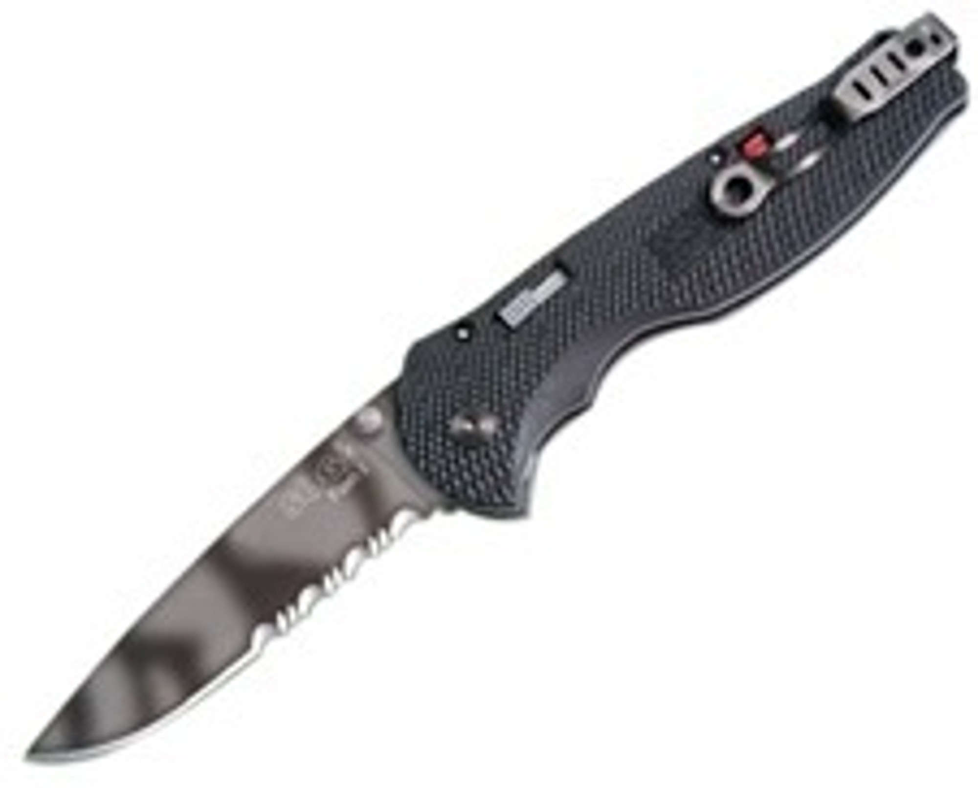 SOG Partially Serrated Flash II Knife w/TigerStripe Blade