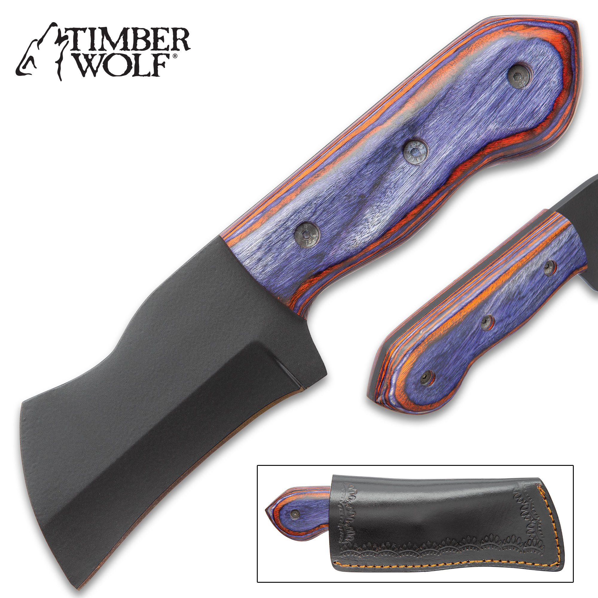 Timber Wolf Azulito Knife With Sheath
