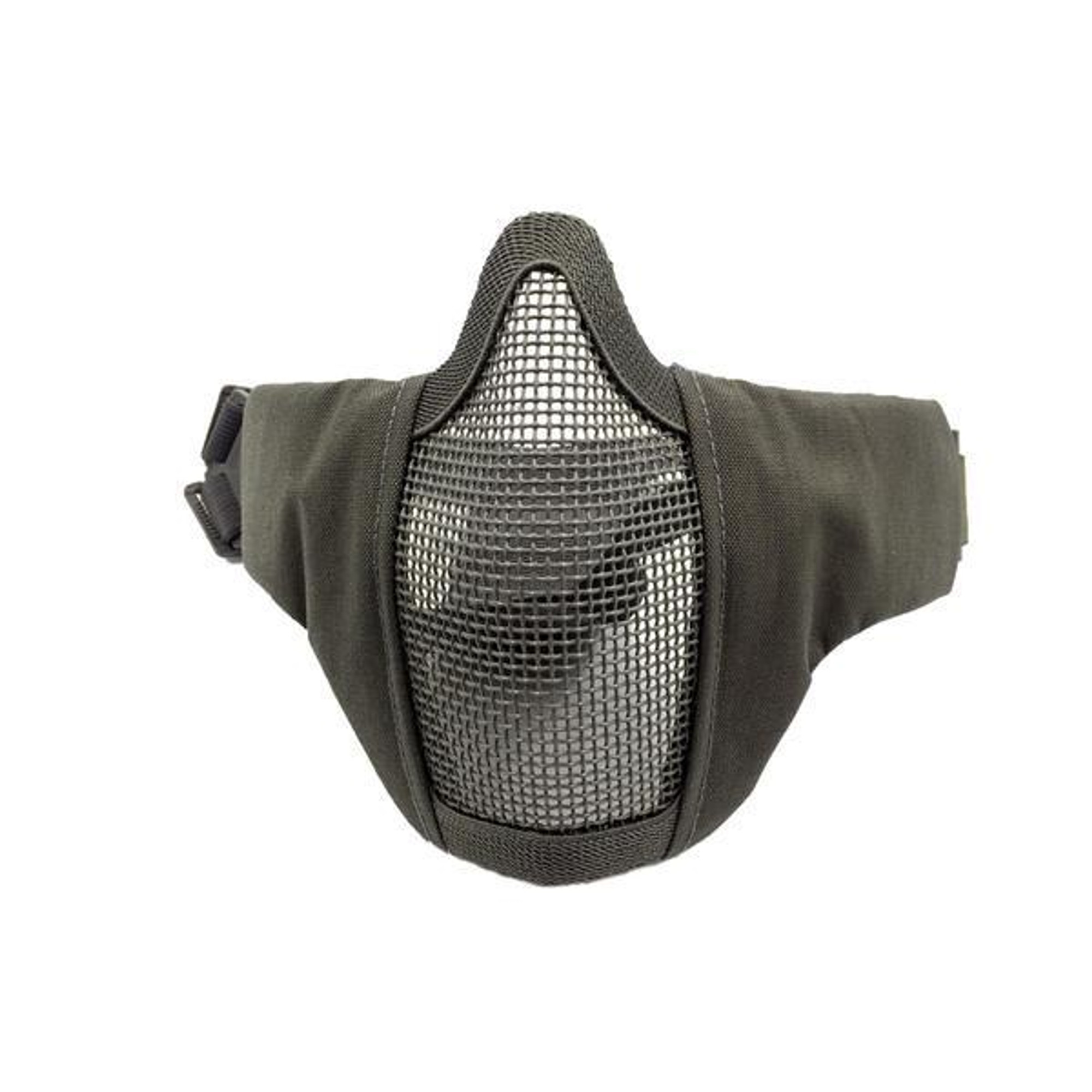 Bravo Airsoft Tactical Gear: V3 Strike Metal Mesh Face Mask in OD