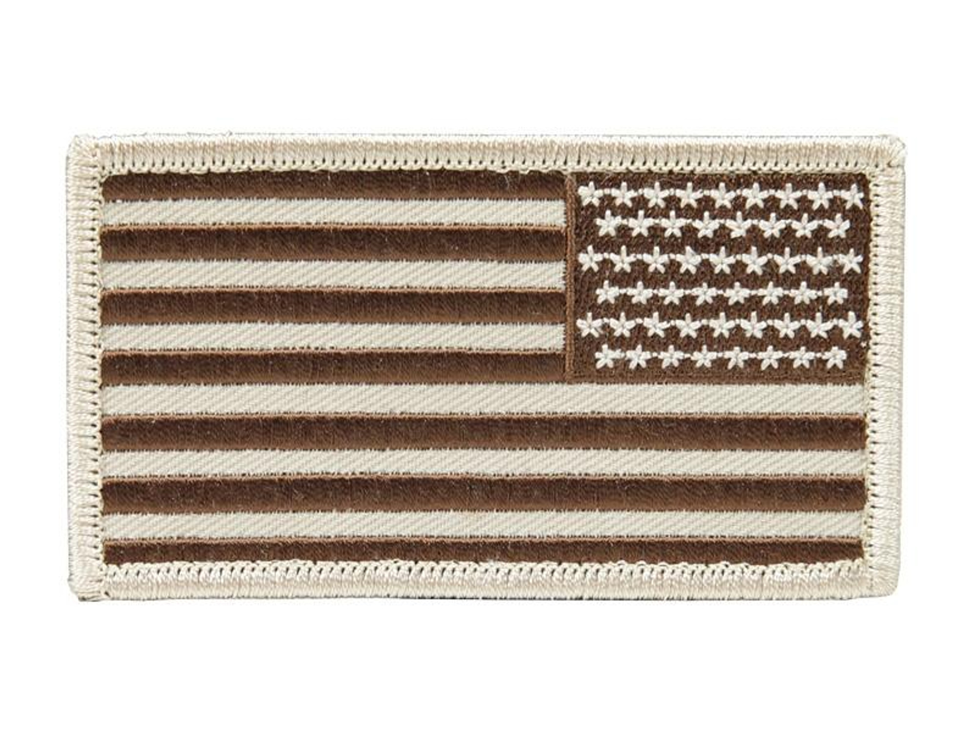 PATCH: USA Flag in Desert Tan (Arm/Reversed)