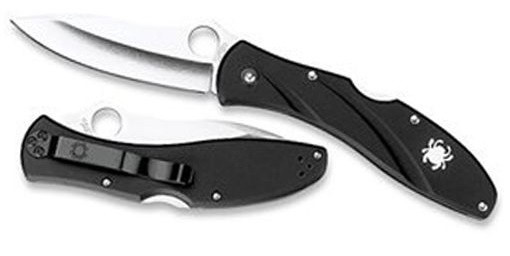 Spyderco Centofante3 Black FRN Plain Edge Folding Knife