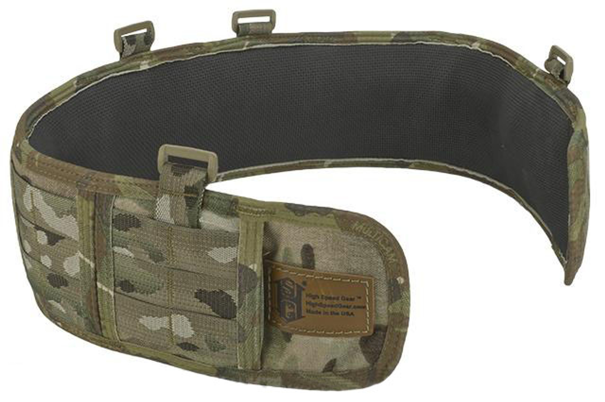 HSGI Slotted Sure-Grip Padded Duty Belt (Color: Multicam / Medium