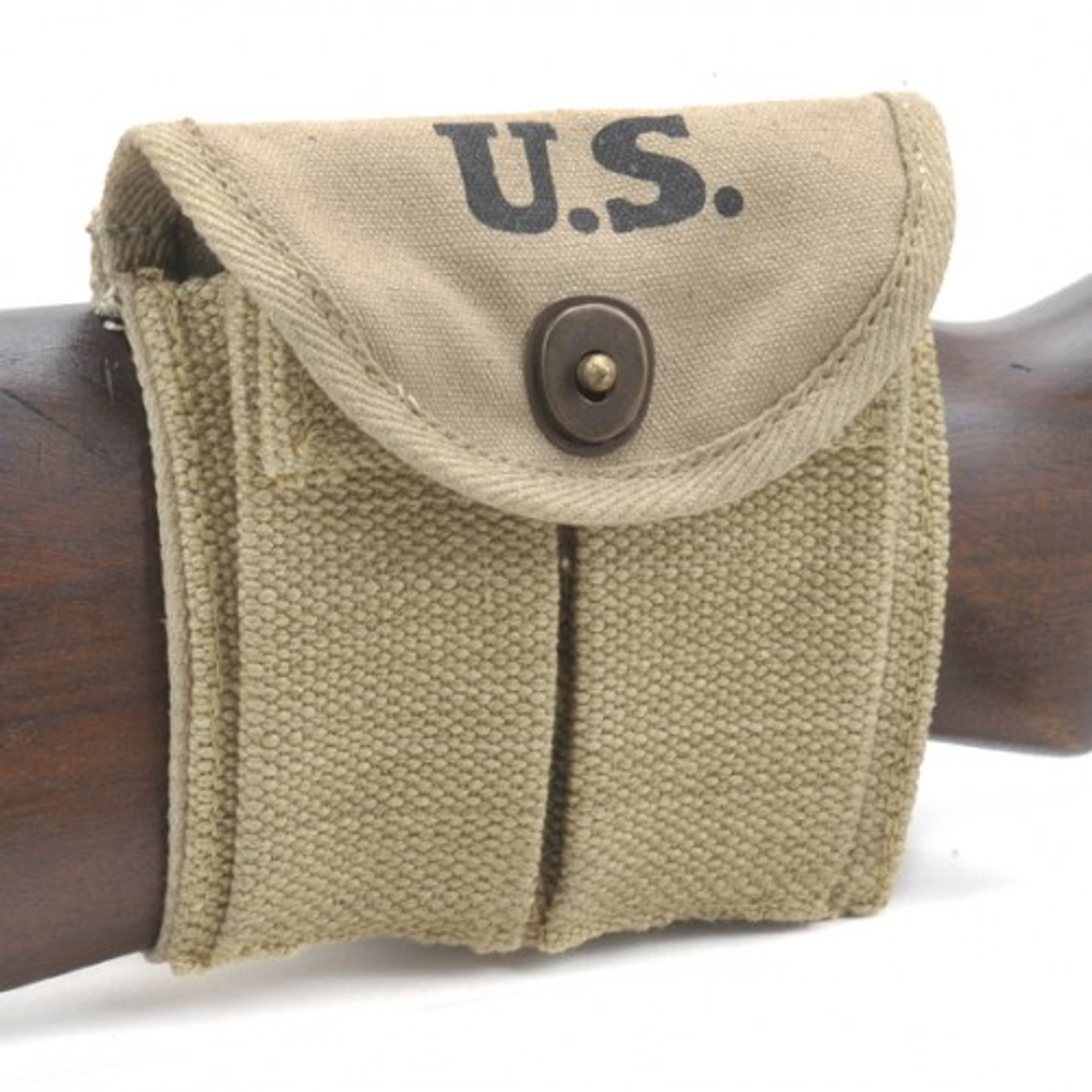 M1 Carbine Buttstock Type Pouch Khaki Dated 1942