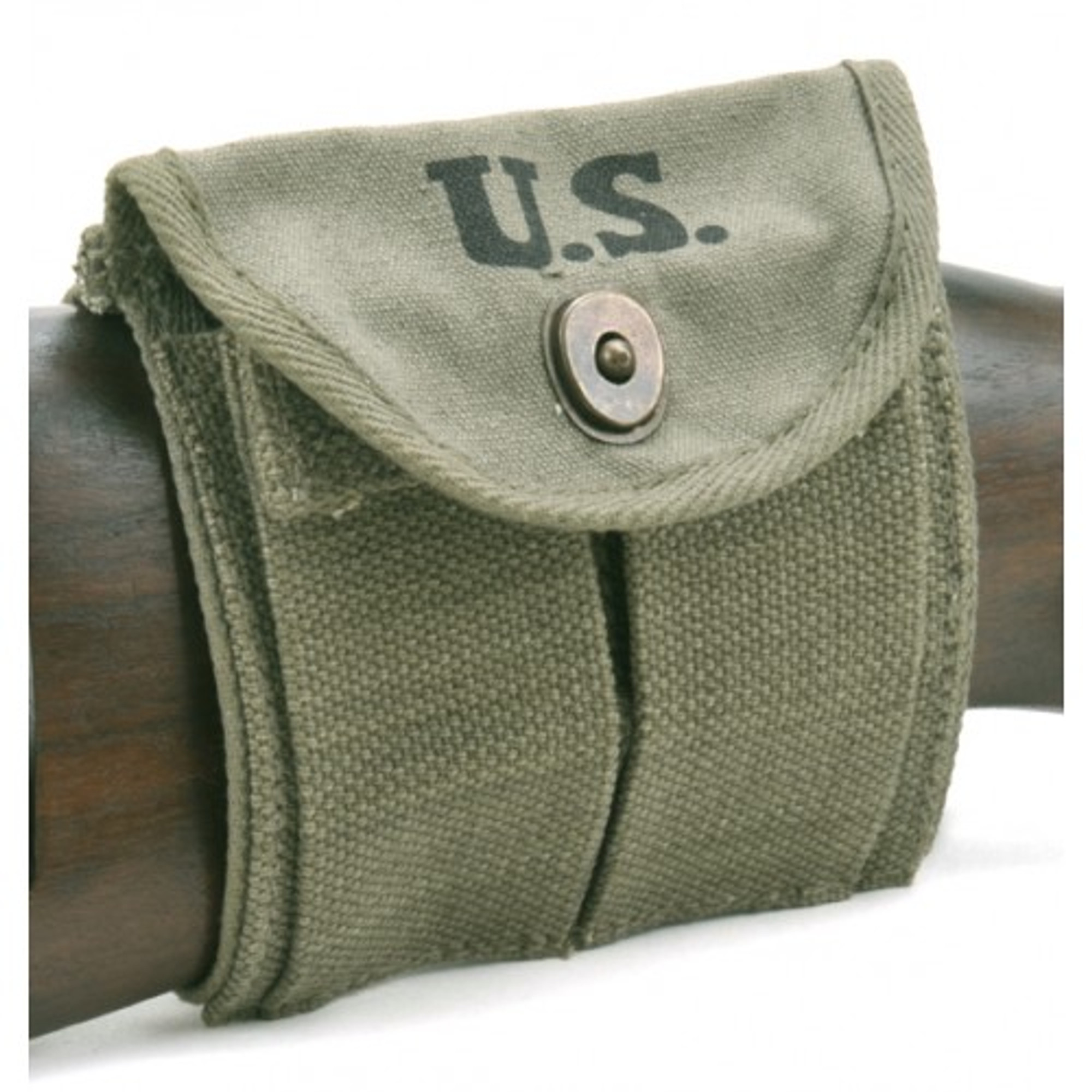 M1 Carbine Buttstock Type Pouch OD Green Marked JT&L 1944