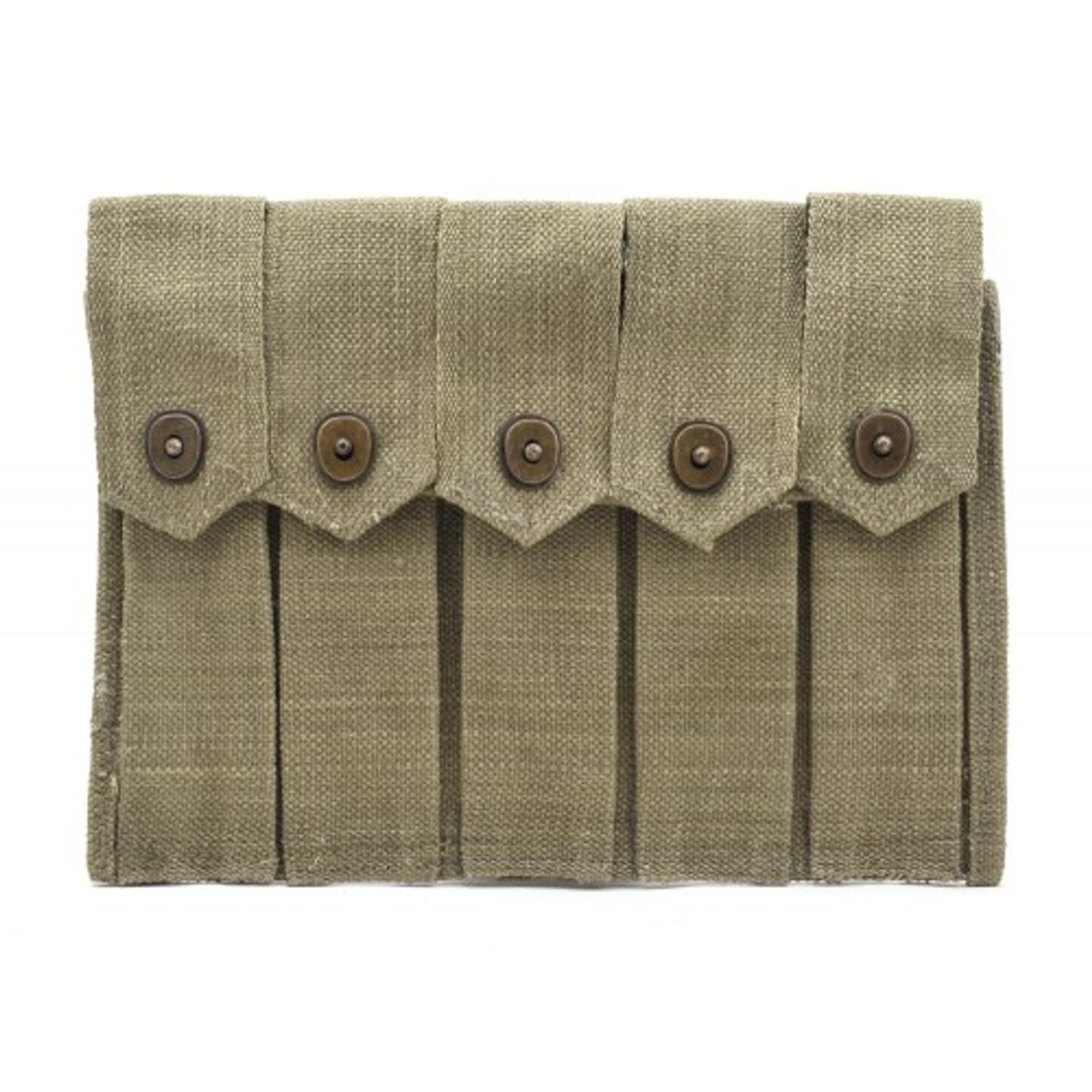 US WW2 Canvas Shotgun Shell Ammunition Pouch-d OD 1944 -  Canada