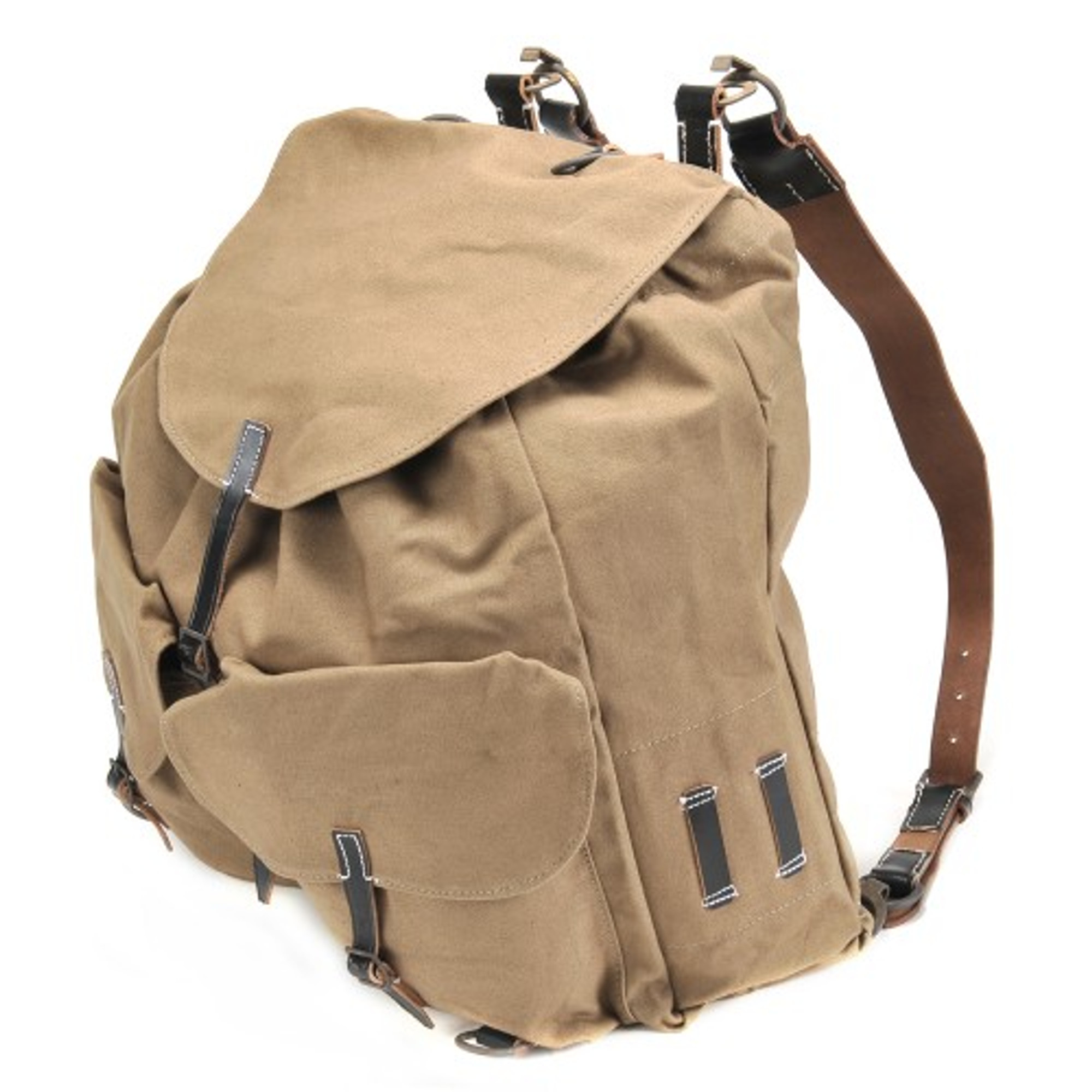 German WW2 1941 Rucksack w/Leather Straps - Hero Outdoors