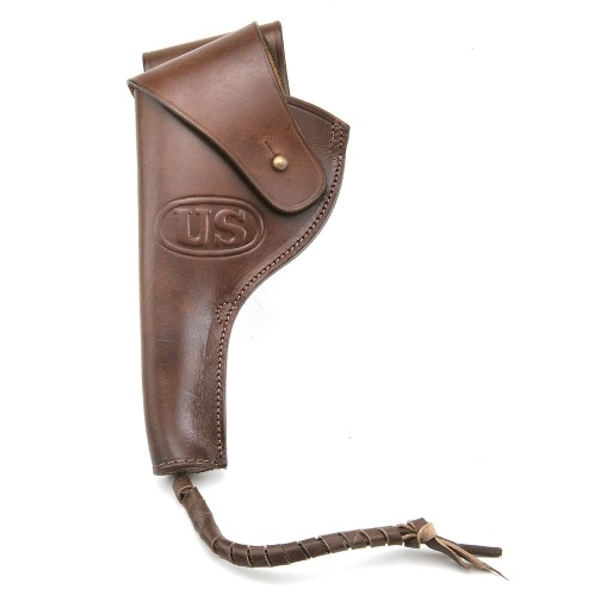 US M1917 1942 .45 Pistol Revolver Holster Left Hand Version Premium Drum Dyed Leather