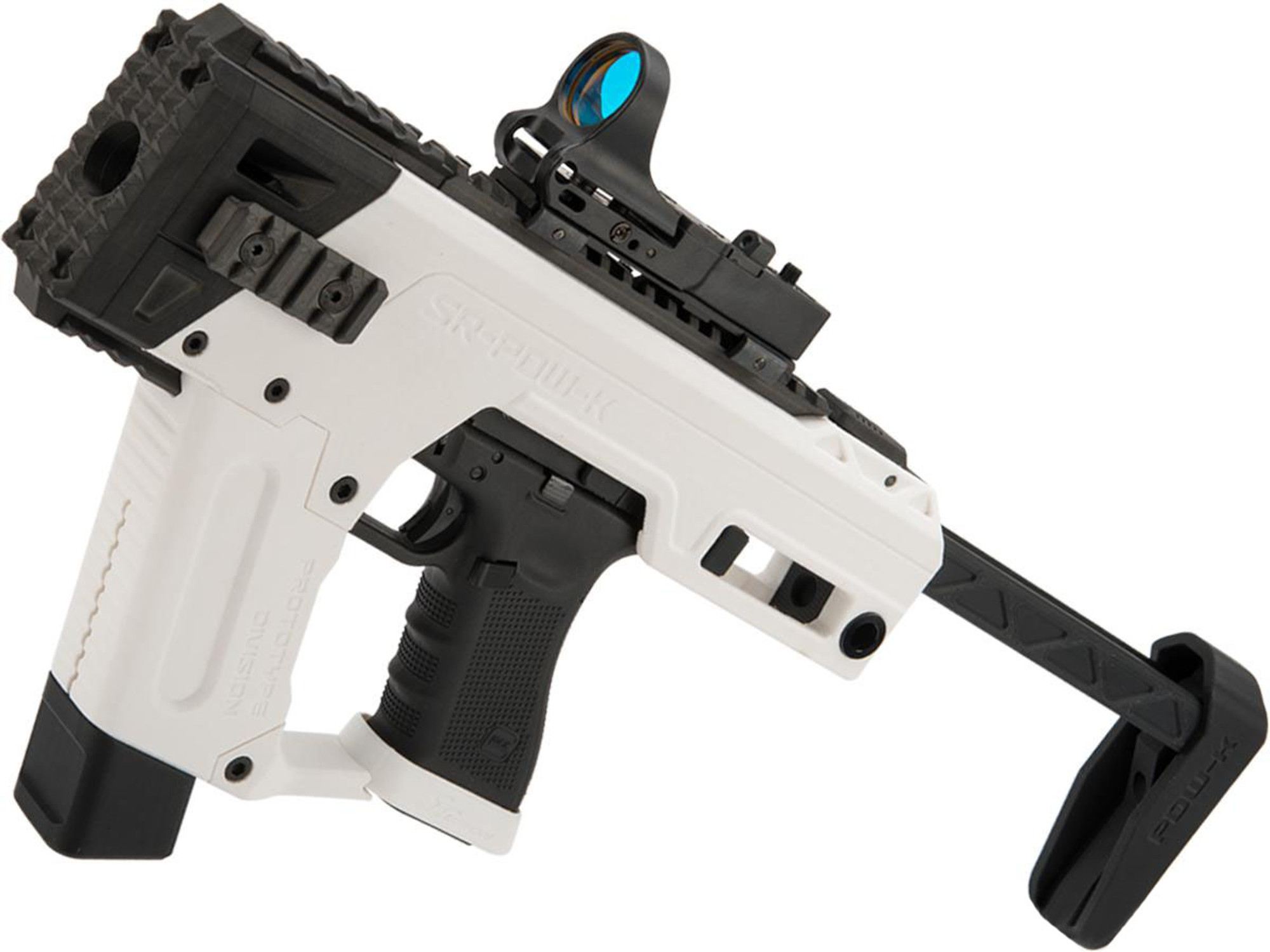 SRU PDW Carbine Kit for 17 Style Airsoft Pistols (Color: White / Tokyo Marui Style)