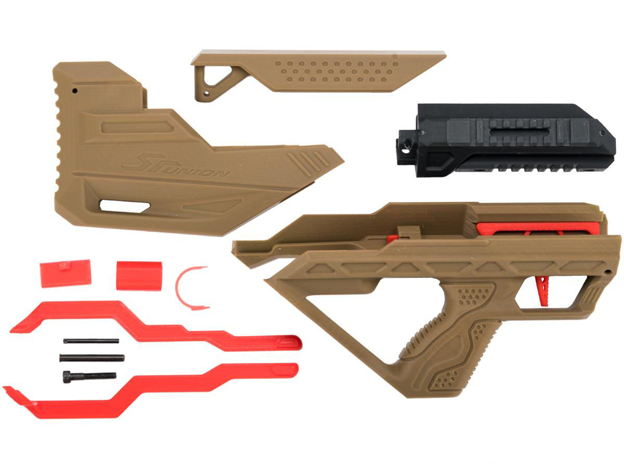 SRU 3D Printed Bullpup Conversion kit for WE-Tech PMC AK Gas Blowback Rifle (Color: Tan)