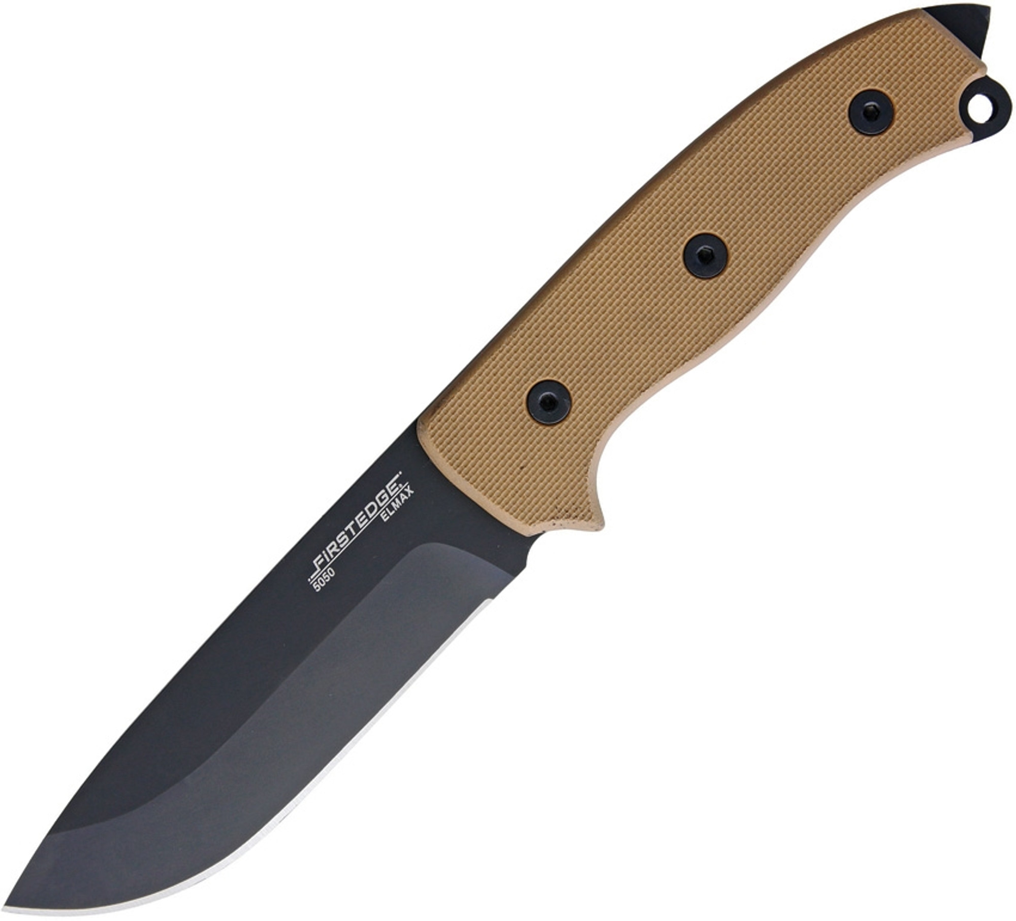 Survival Knife Black Tan