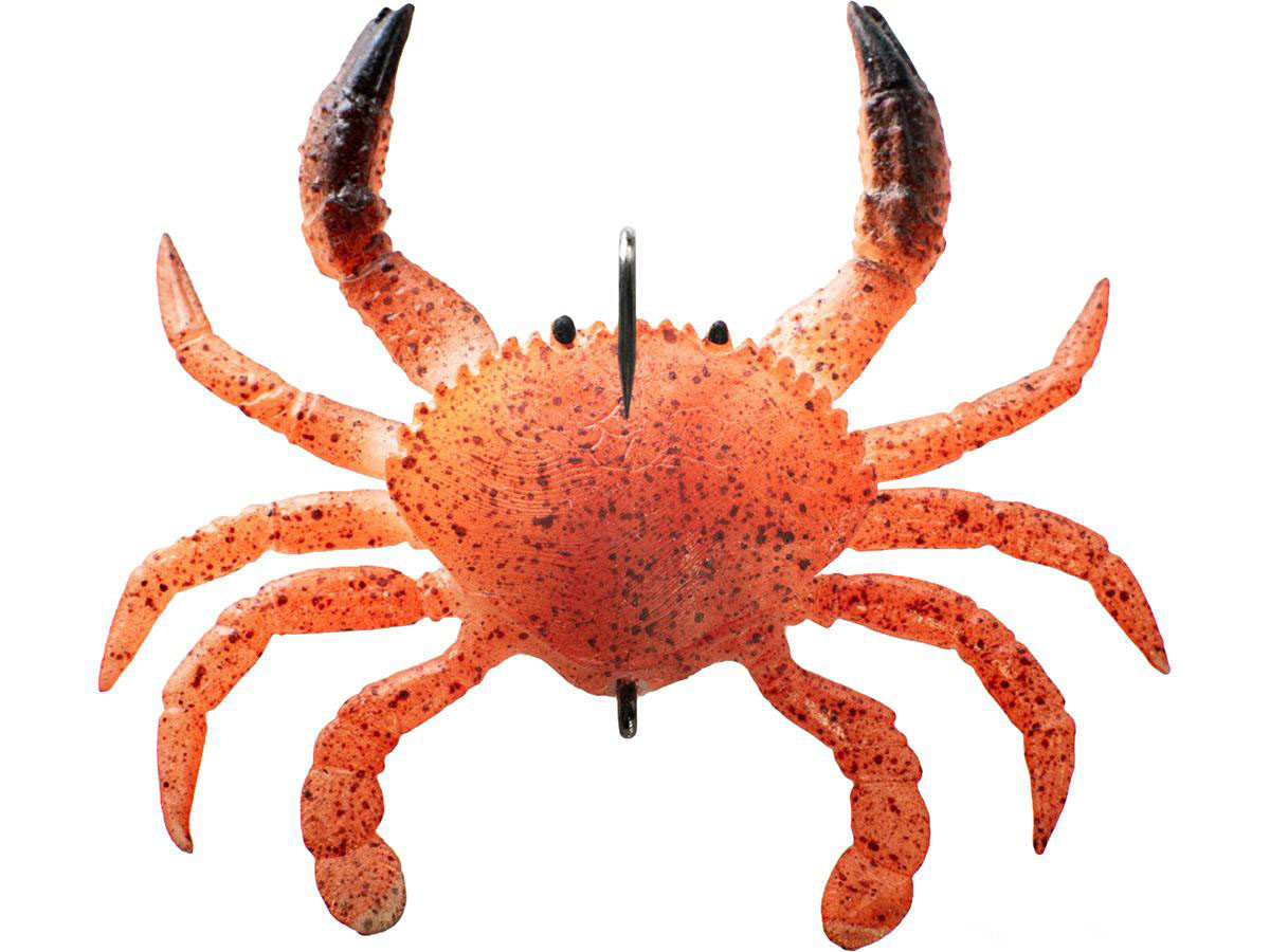 Chasebaits Smash Crab Fishing Lure (Color: Lava / 4")