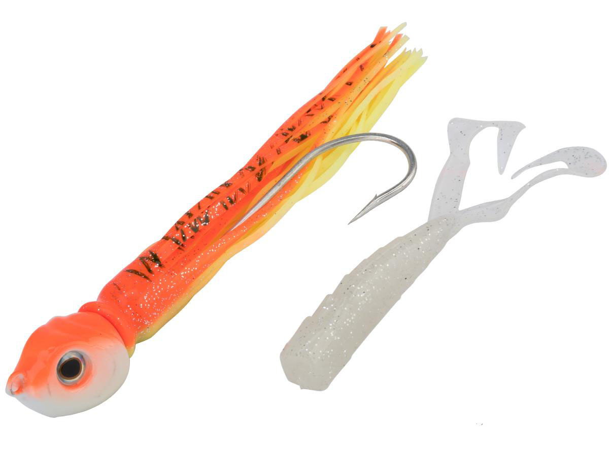 Battle Angler "War Head" Jigging Lure (Color: Orange - White Glow / 12oz)