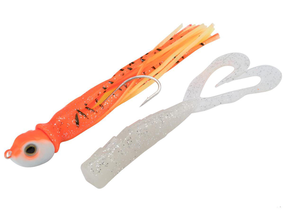 Battle Angler "War Head" Jigging Lure (Color: Orange - White Glow / 4oz)