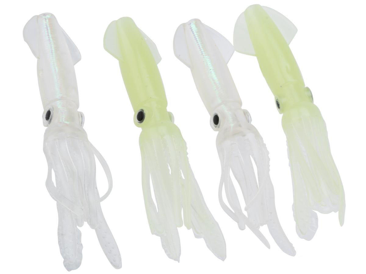 Battle Angler "Tracer" Soft Squid Lures (Size: 4" / 4 Pack)