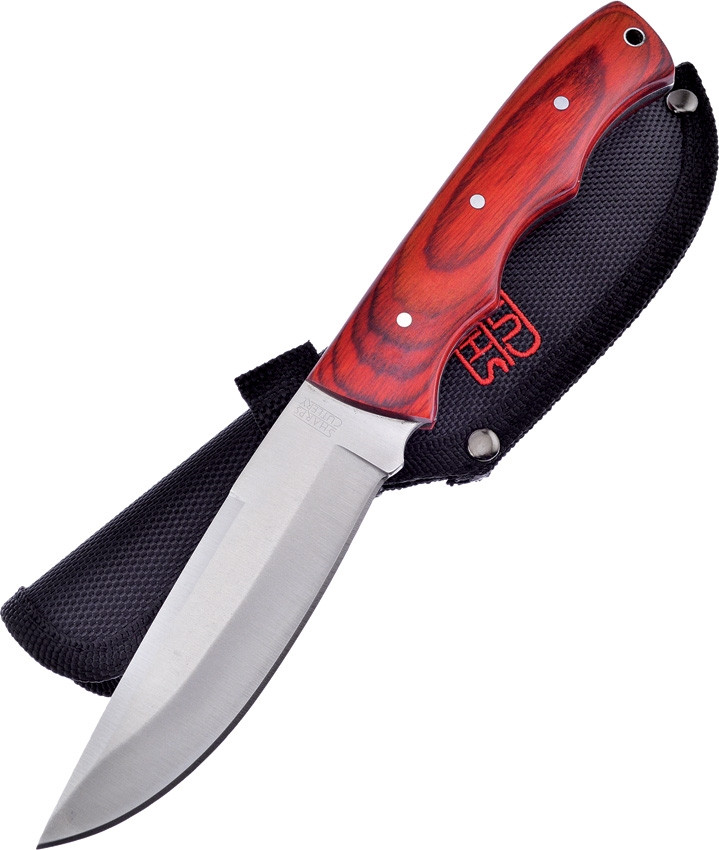 Fixed Blade Brown Pakkawood