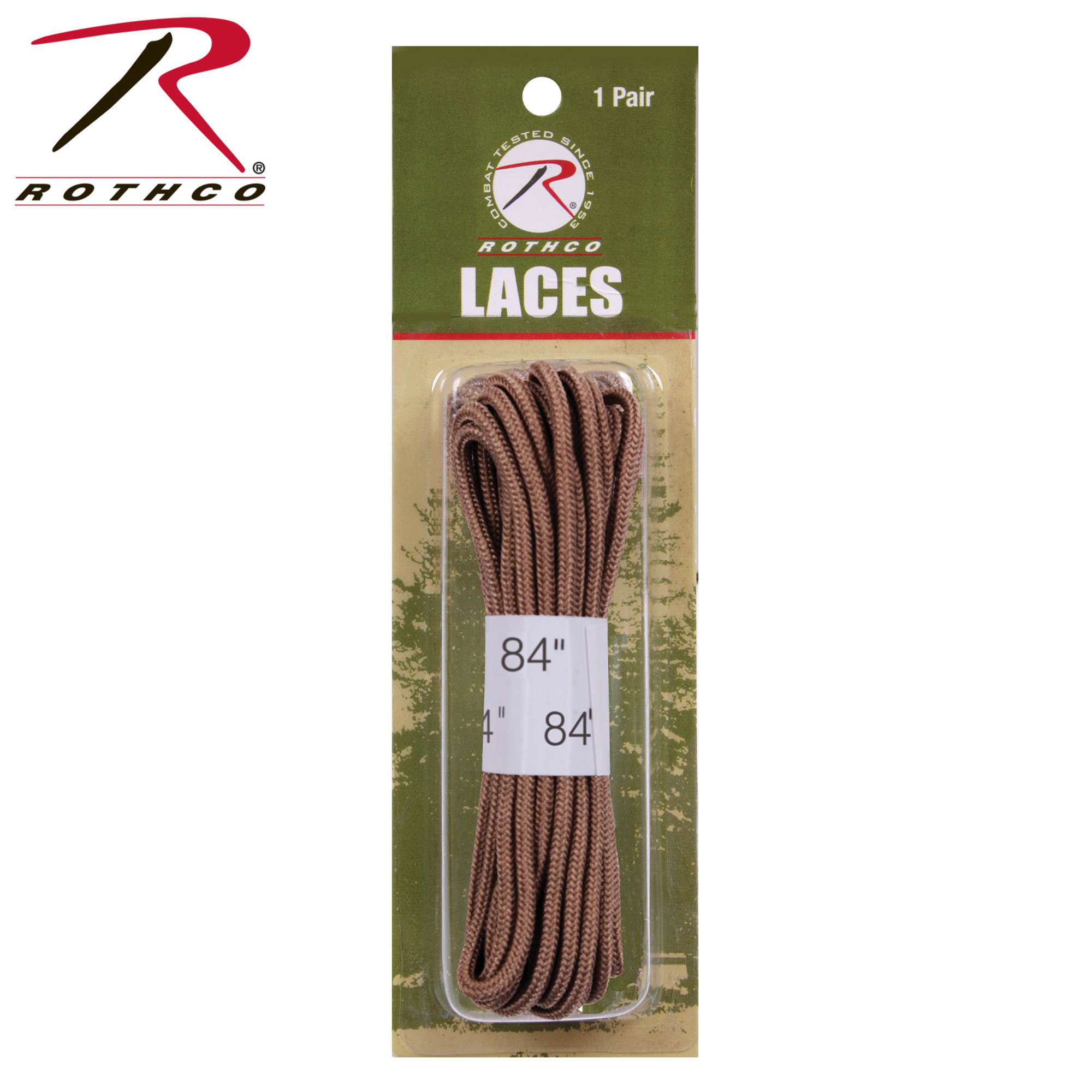 Rothco Boot Laces - Coyote Brown - 84"