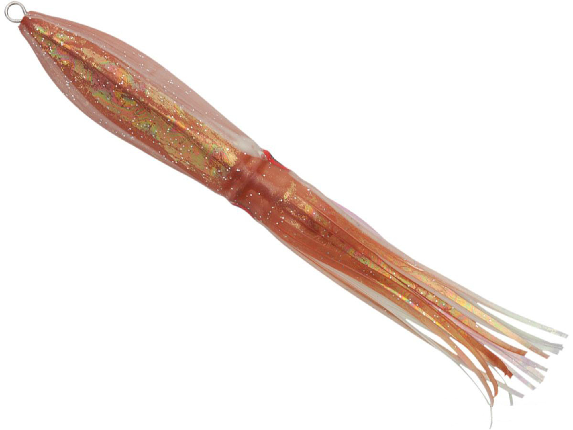 Sea Falcon Slow Squid Deep Sea Fishing Jig (Model: 180g Brown / Pink Glowing Stripe)