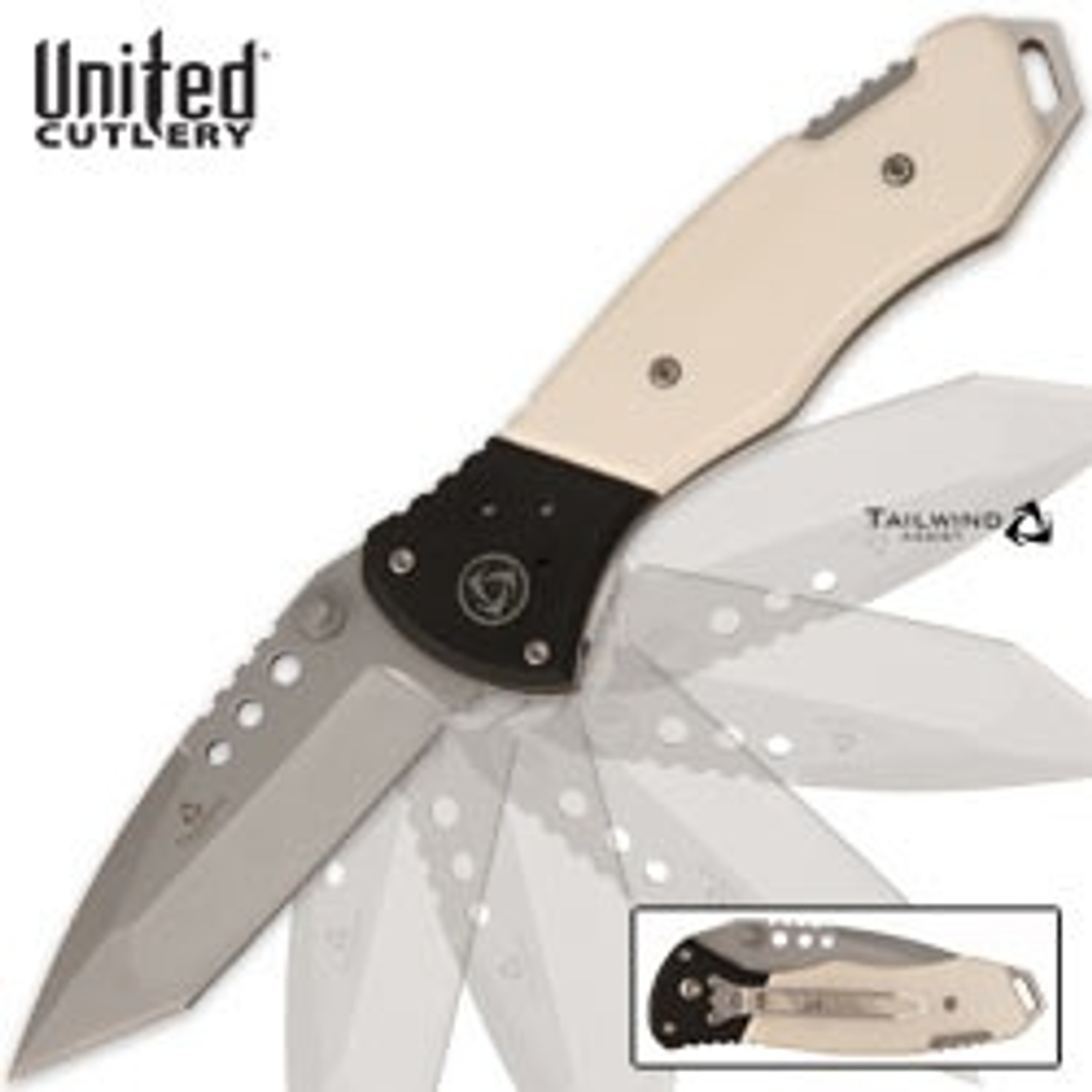 Tailwind Desoto Folder White Bone G10 Handle