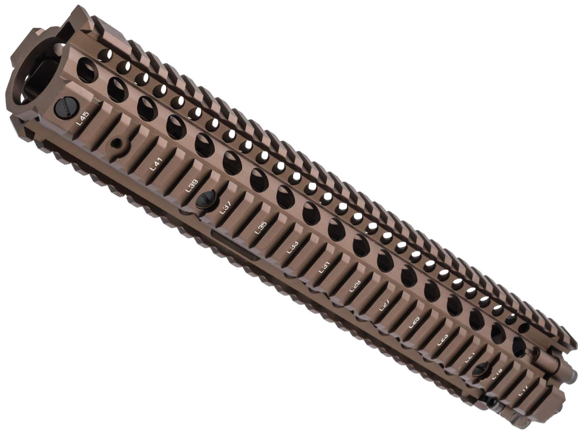 EMG Licensed Daniel Defense M4A1 RIS II Airsoft CNC Aluminum Handguard (Color: Tan / 12.5")