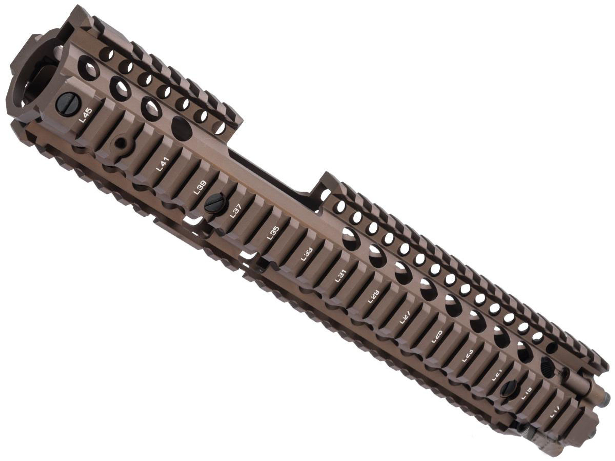 EMG Licensed Daniel Defense M4A1 RIS II Airsoft CNC Aluminum Handguard (Color: Tan / 12.5" / FSP)