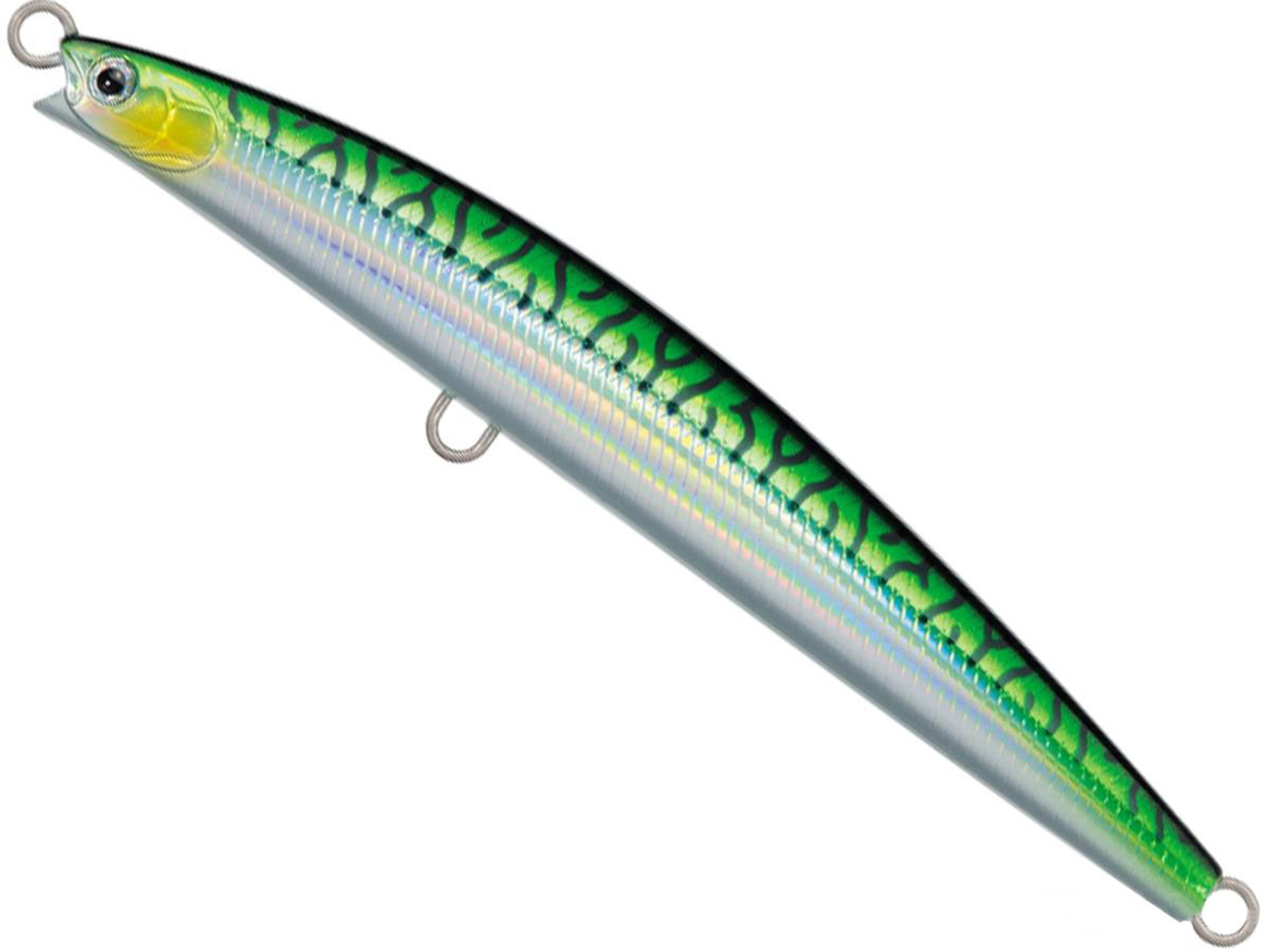 Daiwa Salt Pro Minnow Fishing Lure - Green Mackerel D25 / 6" Floating