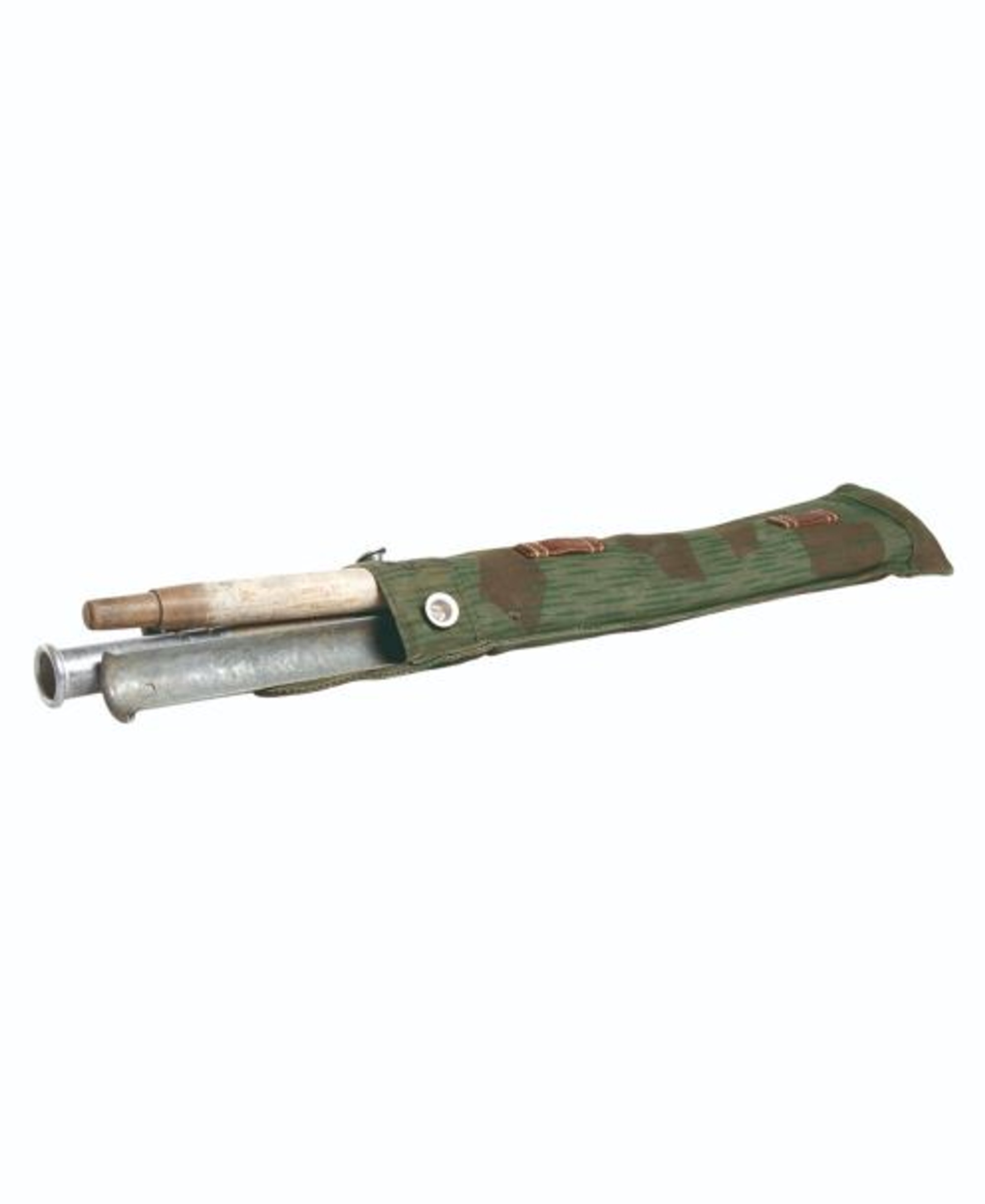 Swiss Armed Forces Tent Poles w/Splinter Camo Pouch