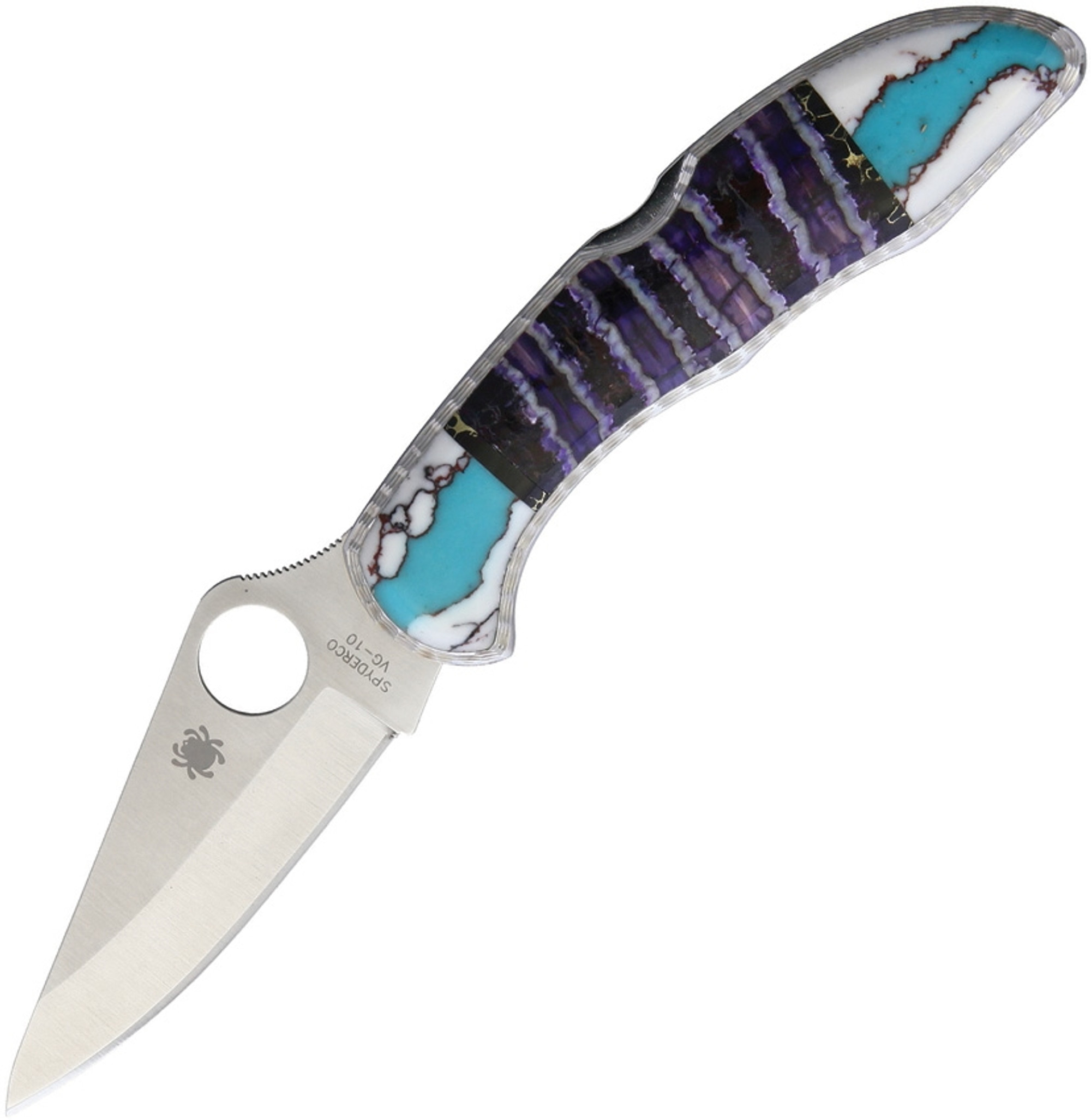 Custom Spyderco Delica Purple