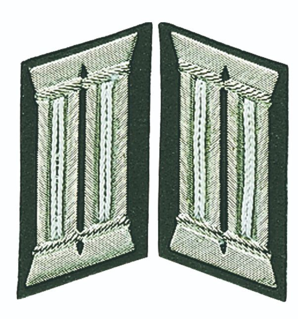 East German White Officer Collar Tabs