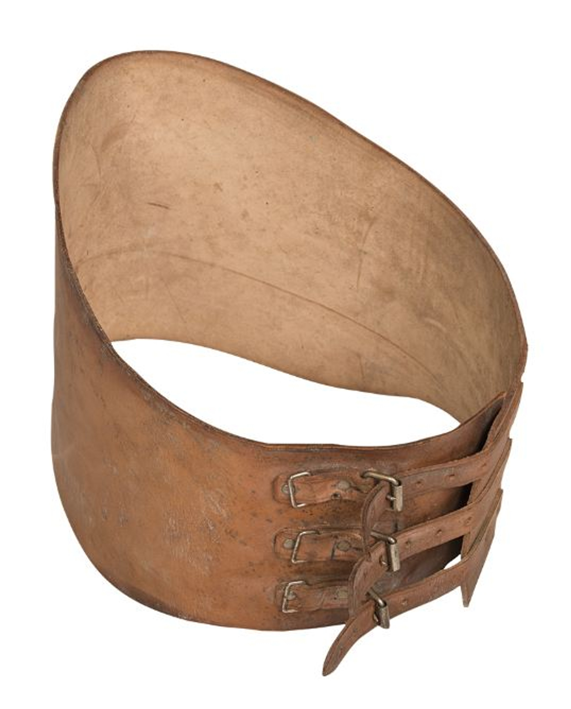 French Armed Forces Brown Leather Riding Belt