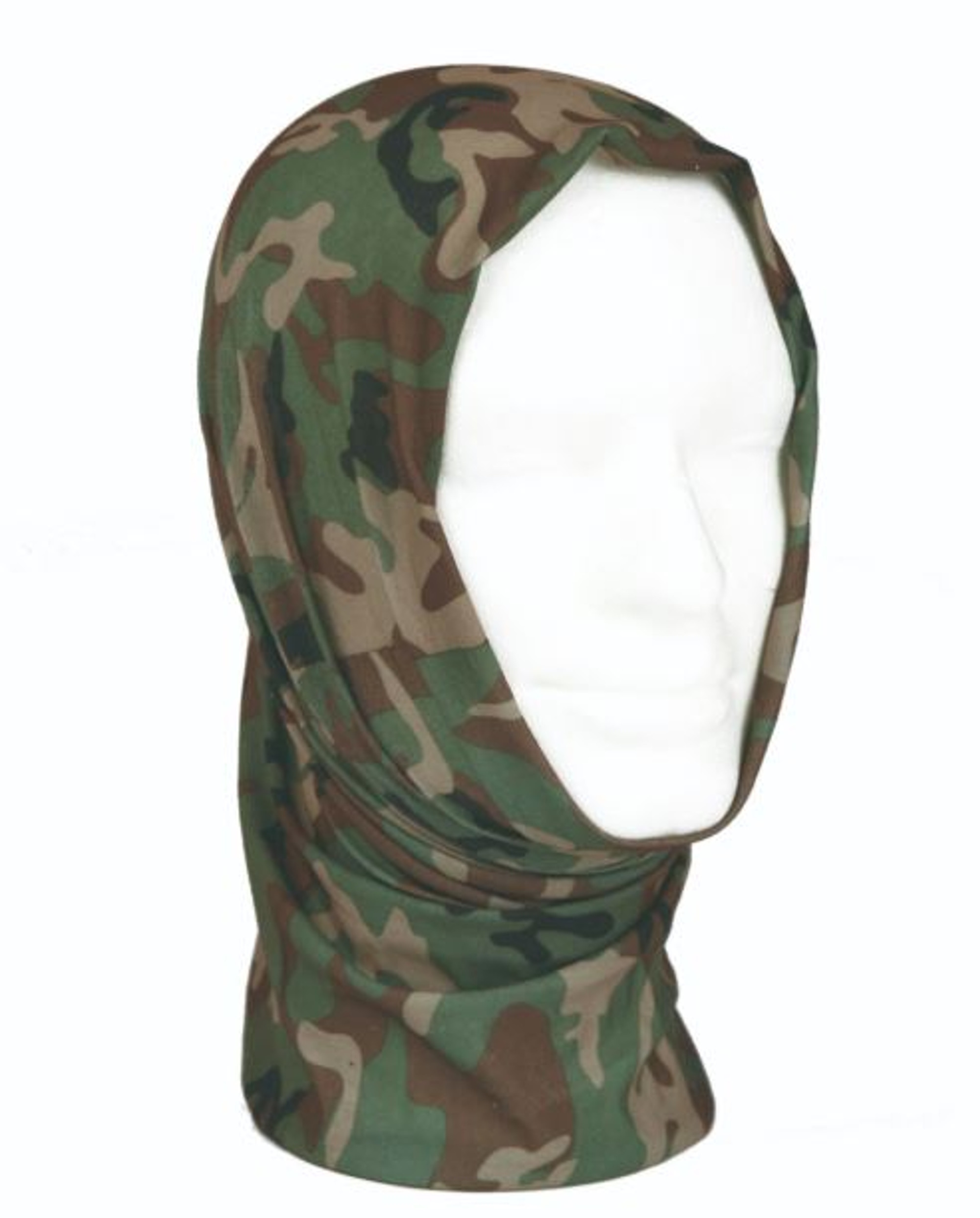 MIL-TEC Woodland Camo Multi-Function Headgear